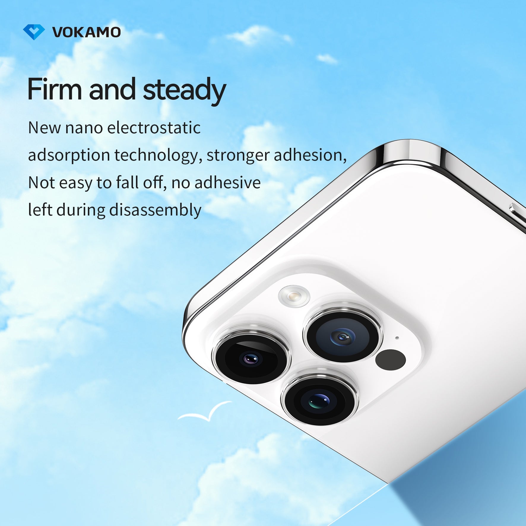 VOKAMO Clear AR Camera Lens Protector For iPhone 15 Pro Max 15 Pro iPhone 15 Plus iPhone 15 - VOKAMO