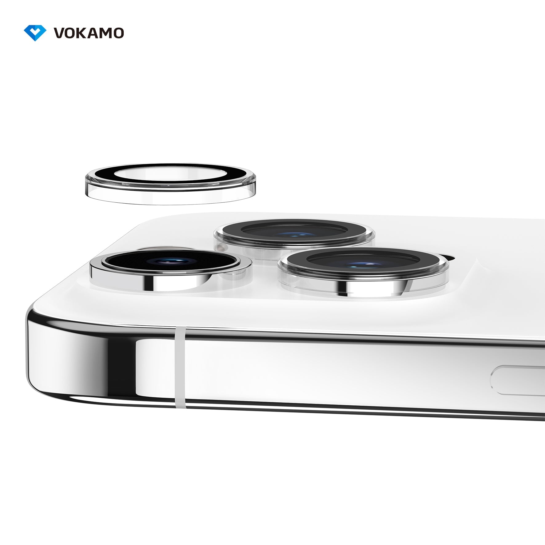 VOKAMO Clear AR Camera Lens Protector For iPhone 15 Pro Max 15 Pro iPhone 15 Plus iPhone 15 - VOKAMO
