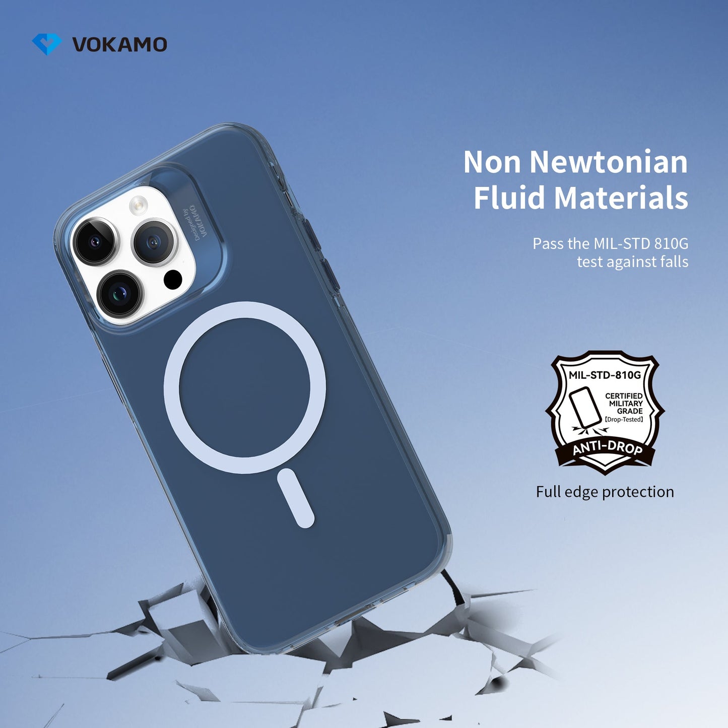 VOKAMO Clear Shockproof Magnetic Case For iPhone 15 Pro Max 15 Pro iPhone 15 Case - VOKAMO