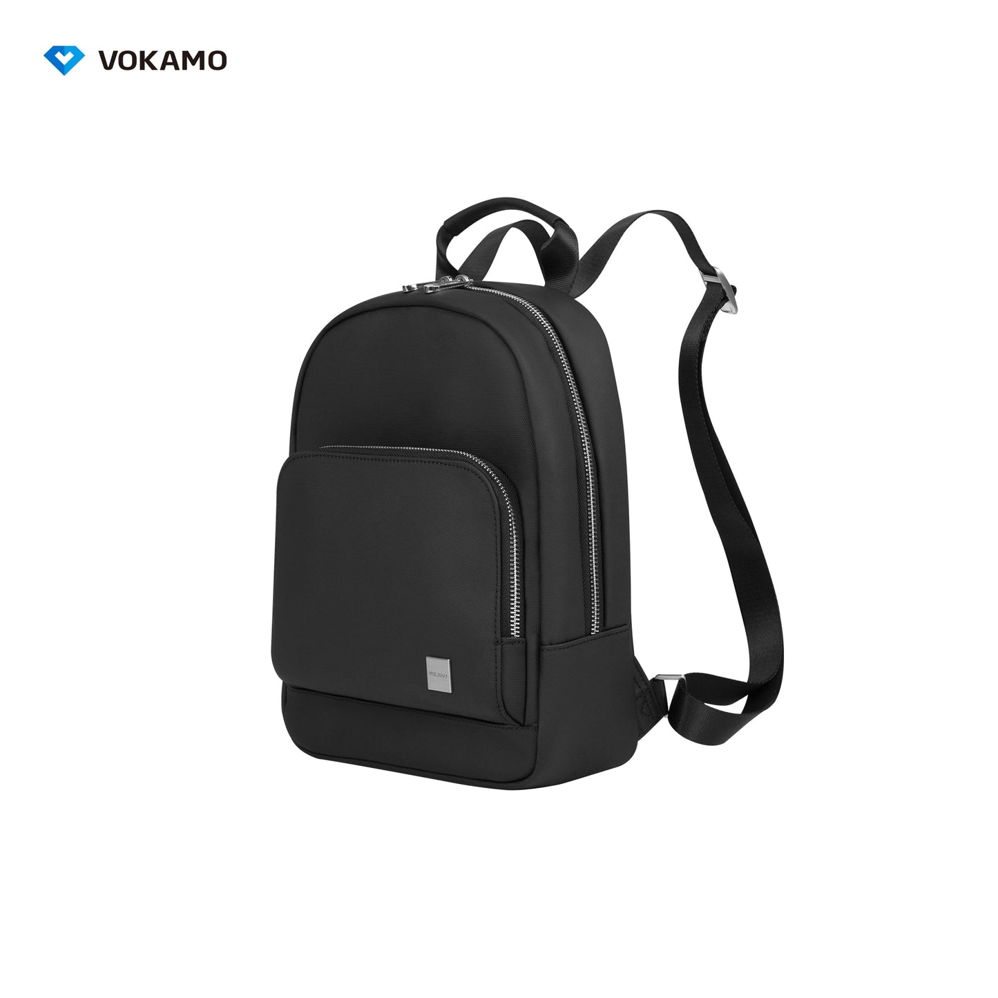 VOKAMO Fashion PU Leather Backpacks Unisex Casual Student Backpack 11 13 Inches - VOKAMO