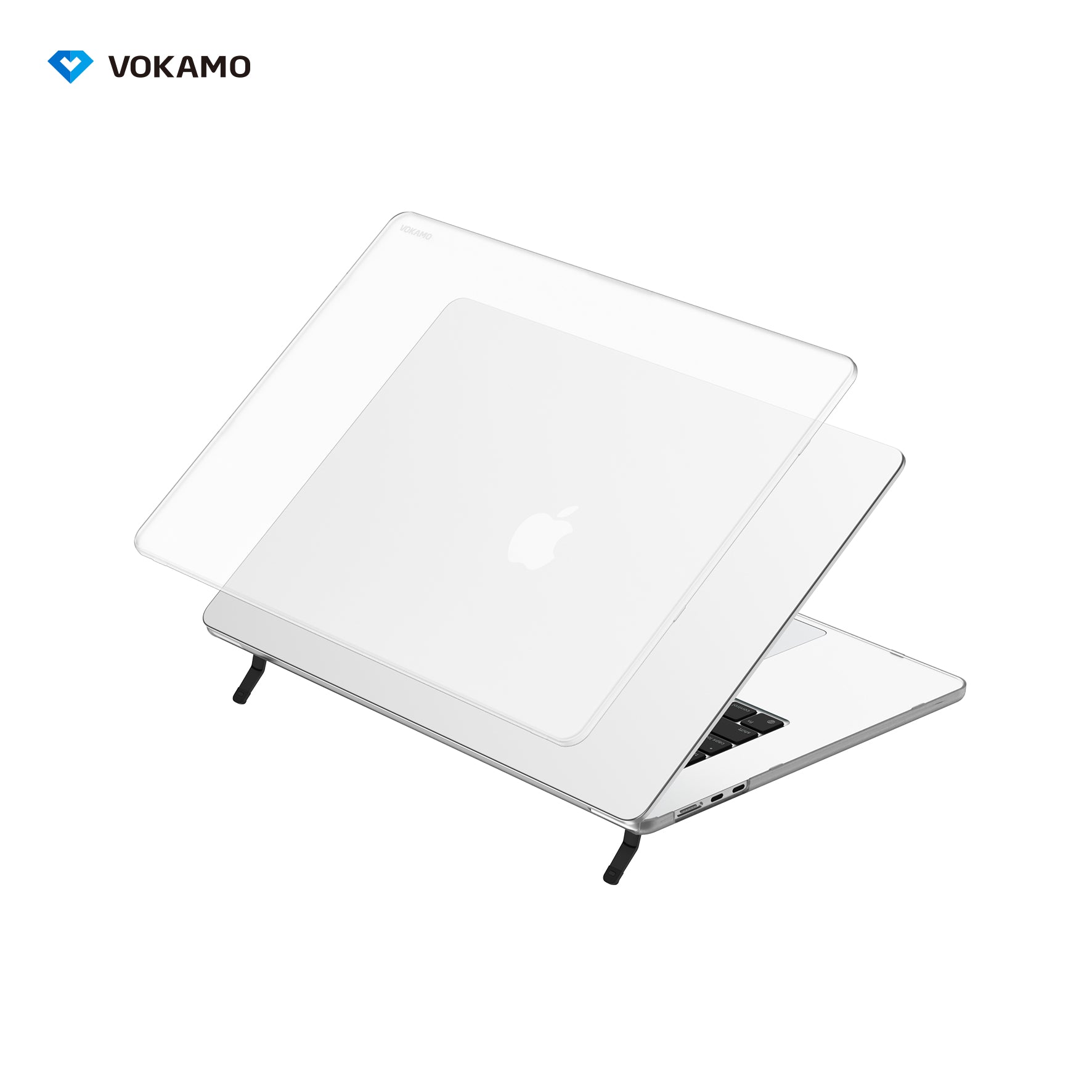 VOKAMO Frosted Hard PC Stand Shell Case Cover For Macbook Air 13 M2 15 - VOKAMO