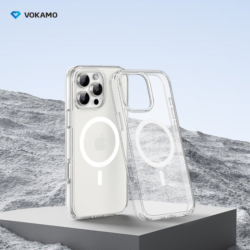 VOKAMO Frosted iPhone 16 Pro Max Case with MagSafe,Hybrid Case for iPhone 16 Series - VOKAMO