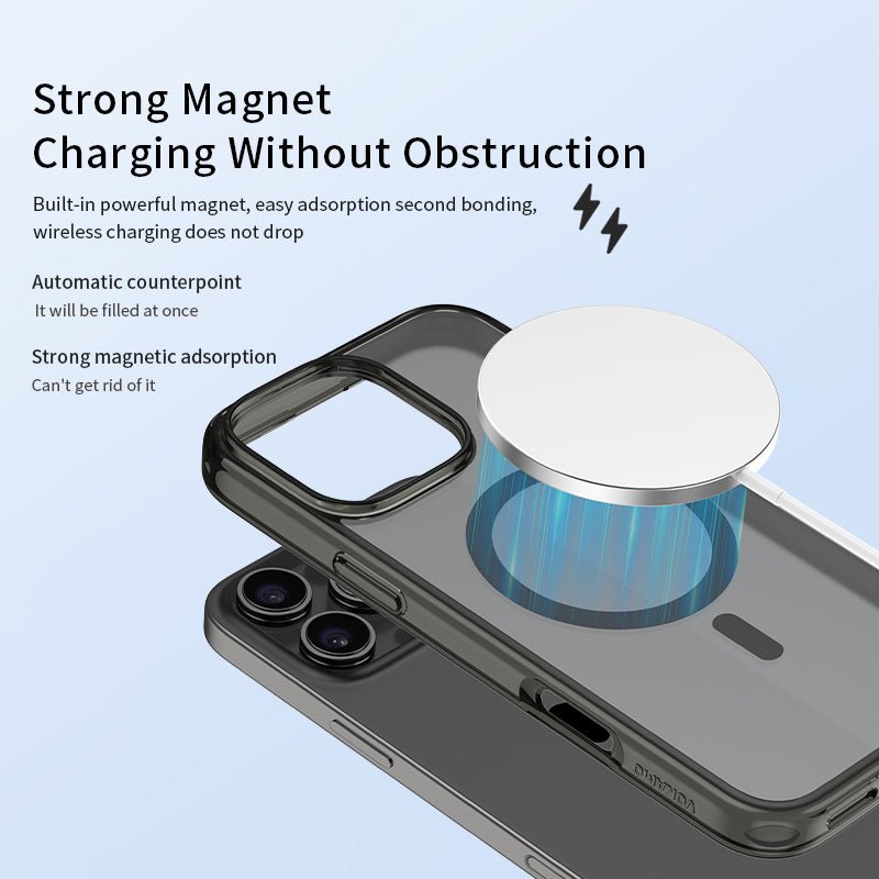 VOKAMO Frosted iPhone 16 Pro Max Case with MagSafe,Hybrid Case for iPhone 16 Series - VOKAMO