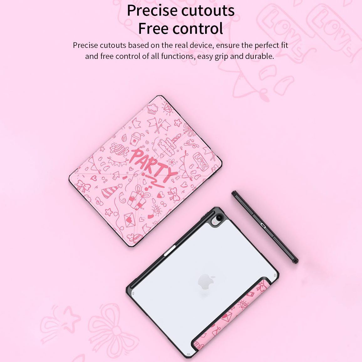 VOKAMO iPad Stand Case for iPad Air 10.9" (2022/2020) iPad Air 5th/4th Cover Case with Pencil Holder - VOKAMO