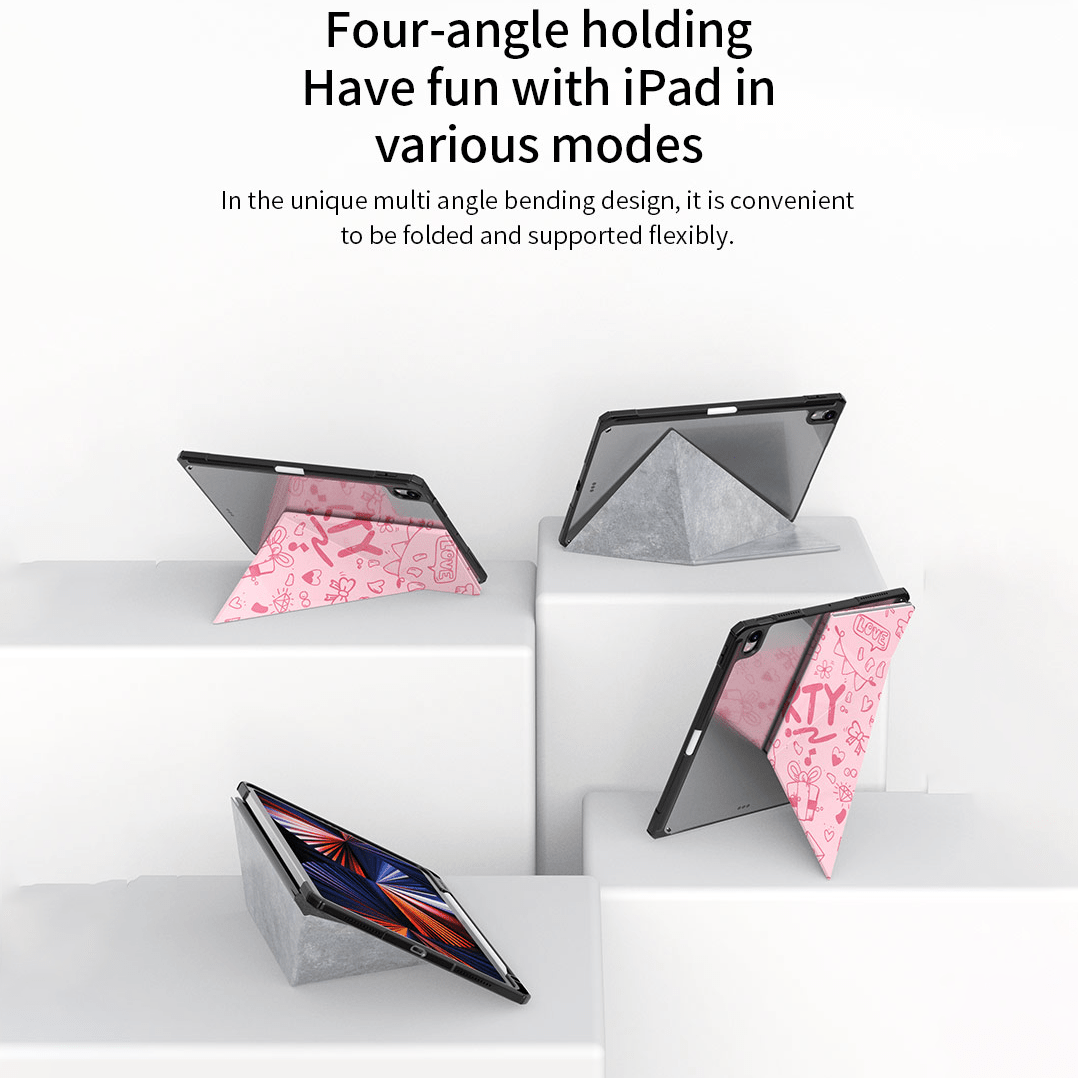 VOKAMO iPad Stand Case for iPad Air 10.9" (2022/2020) iPad Air 5th/4th Cover Case with Pencil Holder - VOKAMO