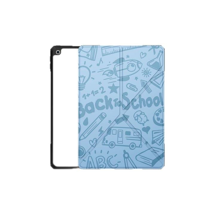 VOKAMO iPad Stand Case for iPad Pro 11" (2021/2020), iPad 10.2" Protective Case Cover,PU Leather and Clear PC Back - VOKAMO