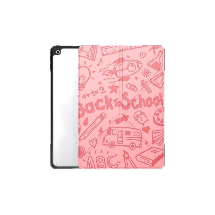VOKAMO iPad Stand Case for iPad Pro 11" (2021/2020), iPad 10.2" Protective Case Cover,PU Leather and Clear PC Back - VOKAMO