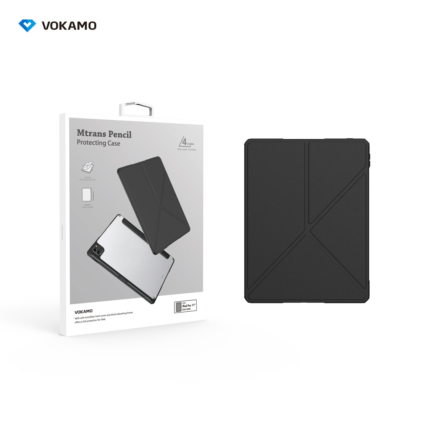 VOKAMO iPad Stand Case for iPad Pro 12.9" (2021/2022),iPad Pro 11''(2021/2020) Protective Case Cover - VOKAMO