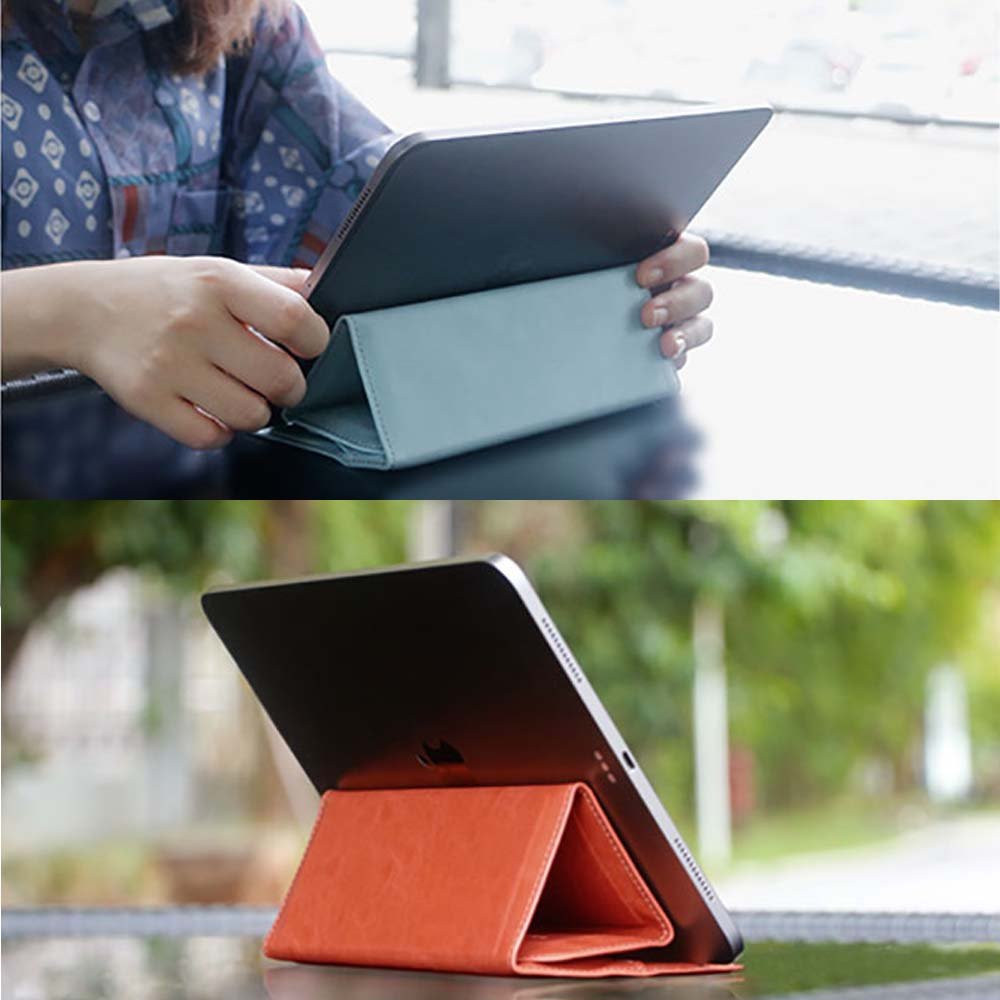 VOKAMO iPad Stand Sleeve Case,PU Leather Slim Bag Cover with Stand Feature for iPad 9.7 - 11 Inches - VOKAMO