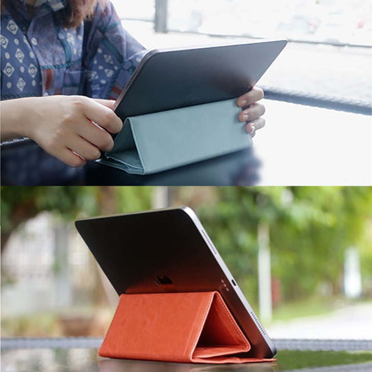 VOKAMO iPad Stand Sleeve Case,PU Leather Slim Bag Cover with Stand Feature for iPad 9.7 - 11 Inches - VOKAMO