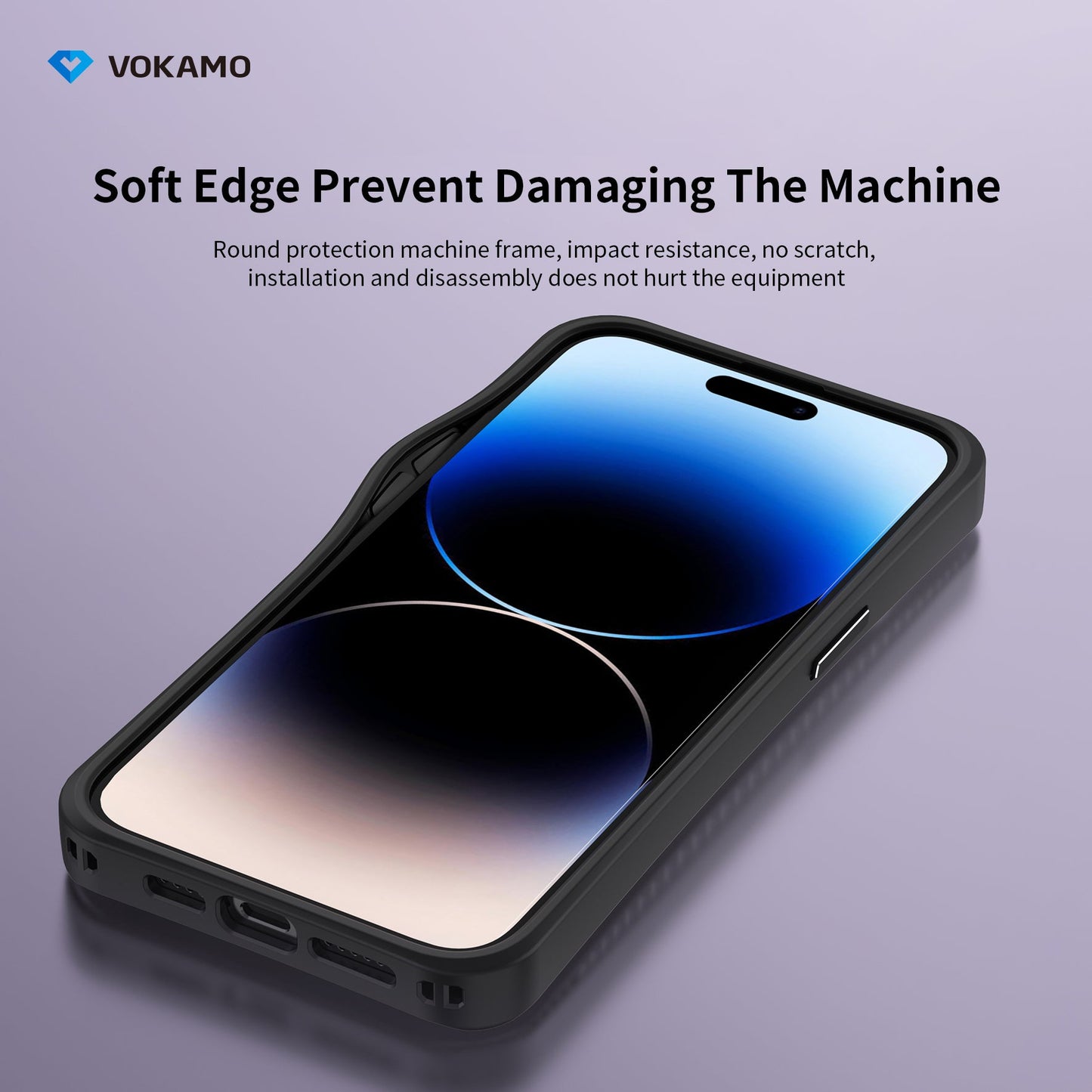 VOKAMO iPhone 15 Glass Magnetic Case Clear iPhone Case With MagSafe For iPhone 15 Pro Max/15 Pro/15 Plus/15 - VOKAMO