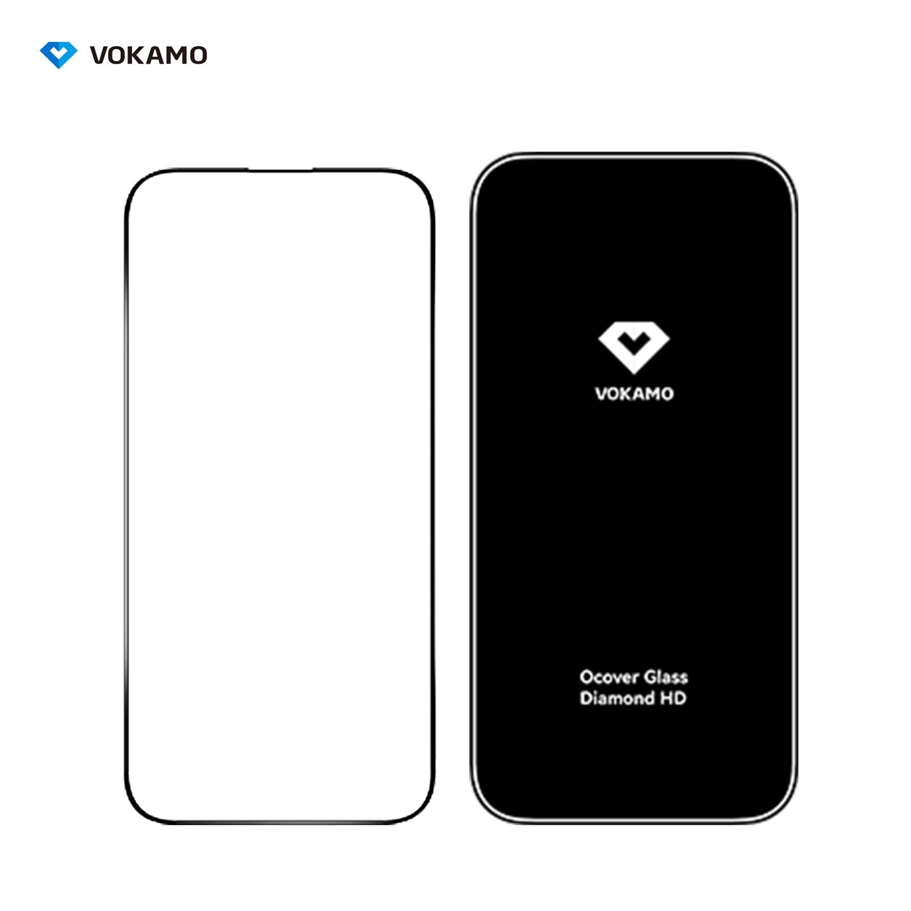 VOKAMO iPhone 15 HD Tempered Glass For iPhone 15 Pro Max/15/15 Plus/15 - VOKAMO