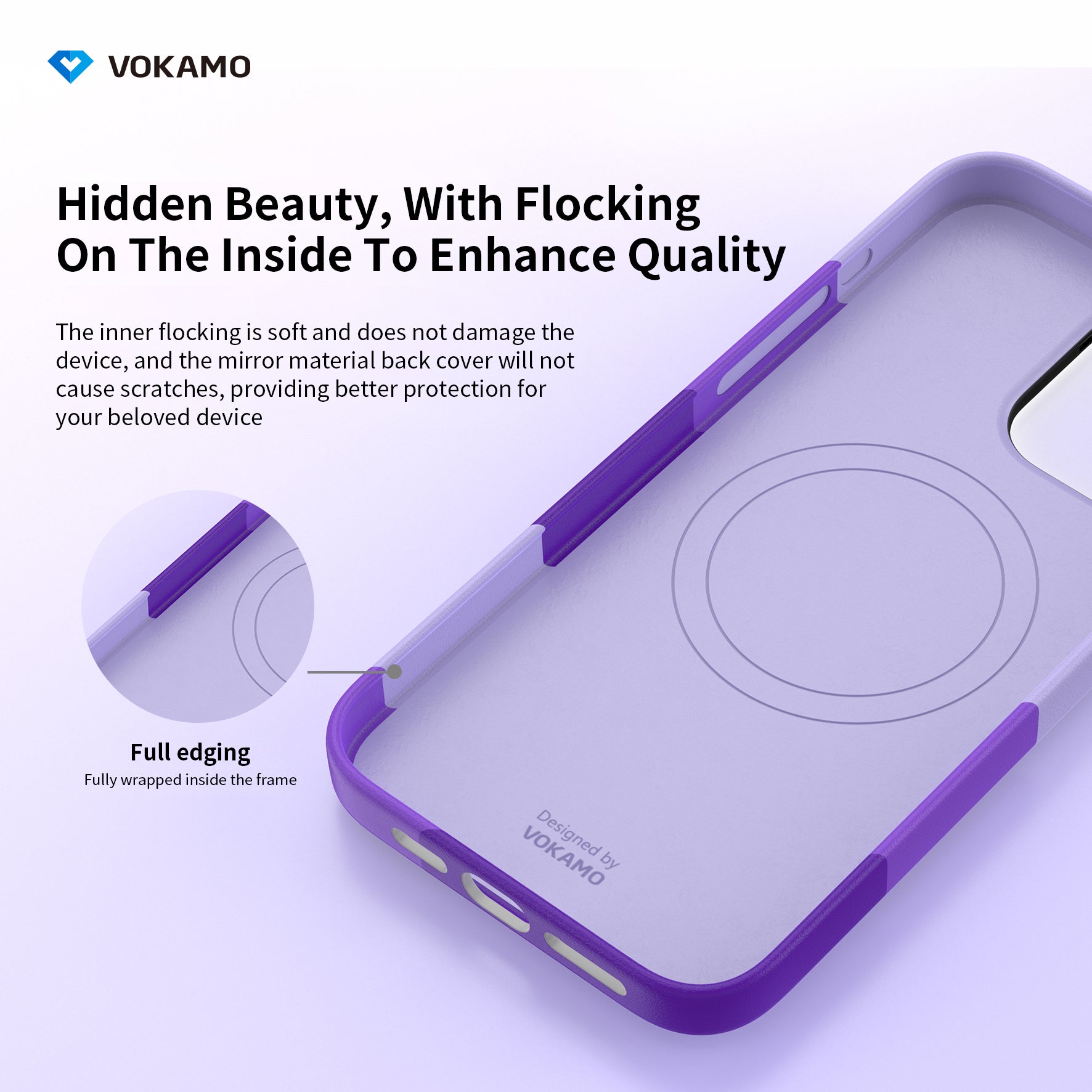 VOKAMO iPhone 15 Magnetic Case Colourful PU Case With MagSafe For iPhone 15 Pro Max/15 Pro/15 Plus/15 - VOKAMO