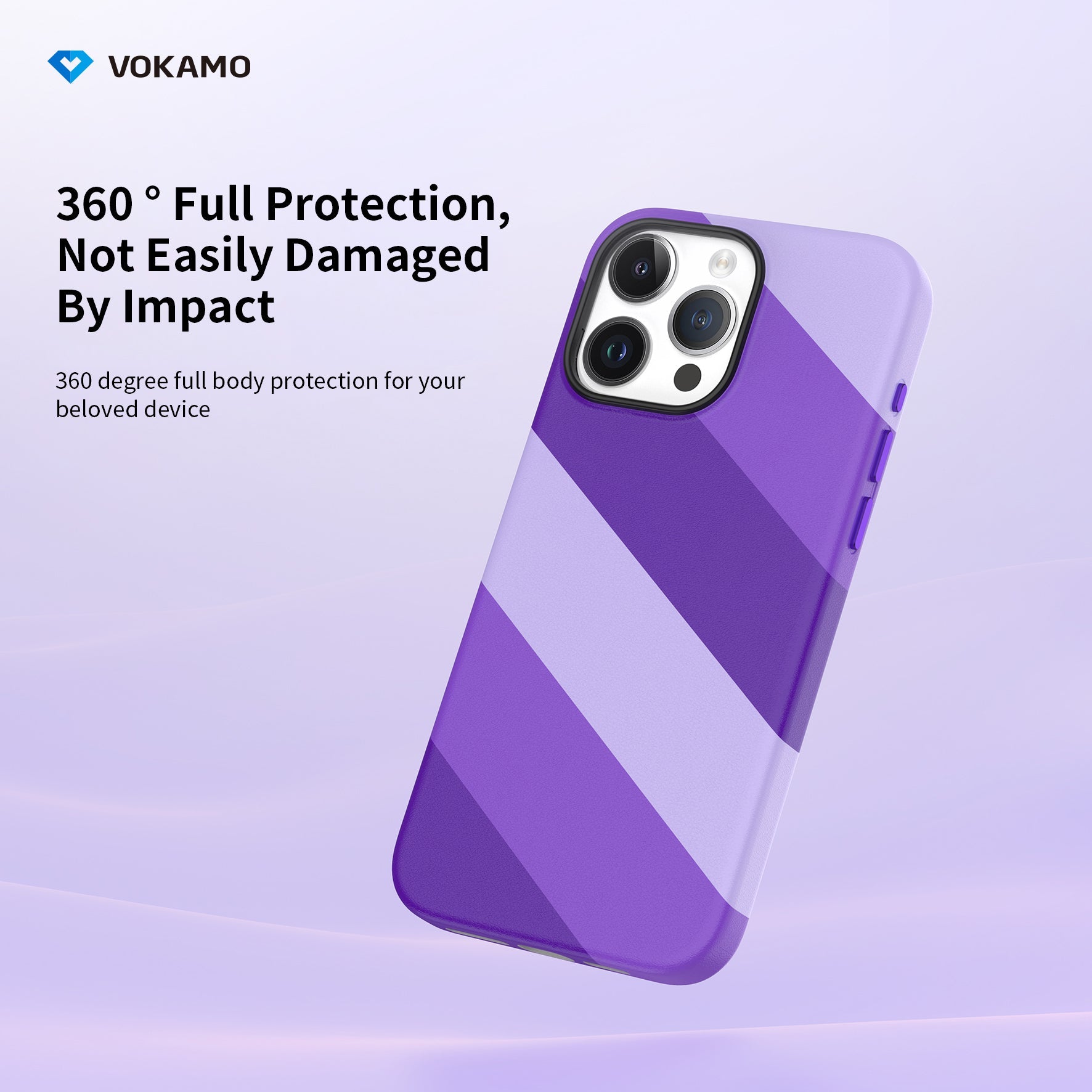 VOKAMO iPhone 15 Magnetic Case Colourful PU Case With MagSafe For iPhone 15 Pro Max/15 Pro/15 Plus/15 - VOKAMO