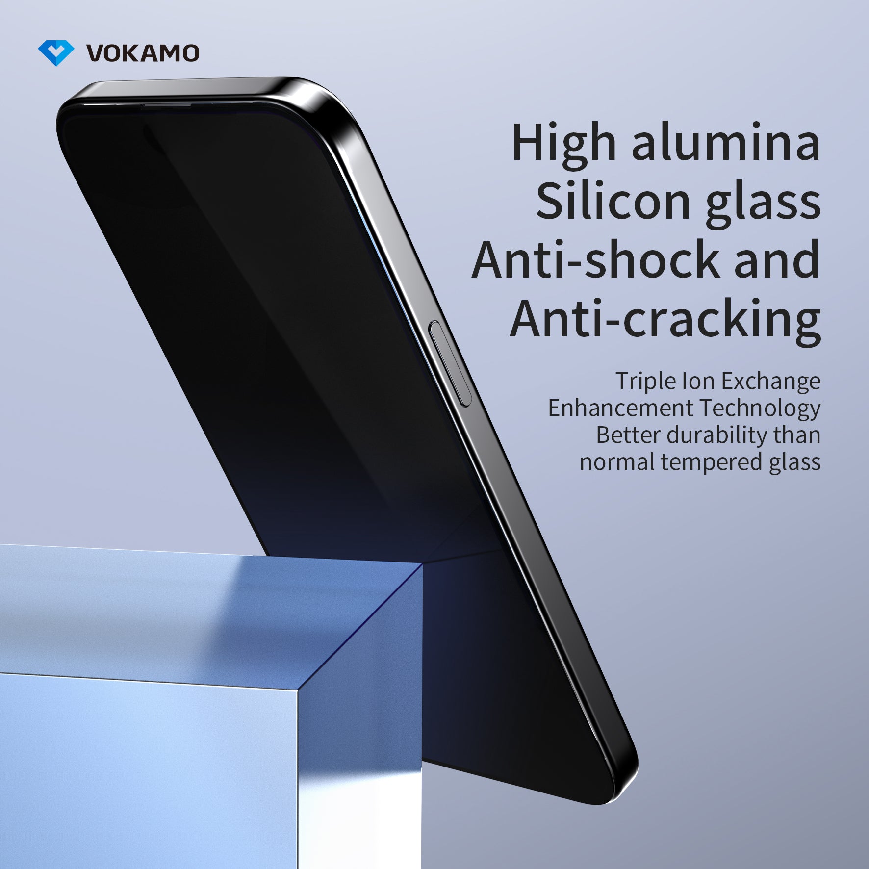 VOKAMO iPhone 15 Privacy Screen Protector for iPhone 15 Pro Max 15 Pro 15 Plus Tempered Glass - VOKAMO