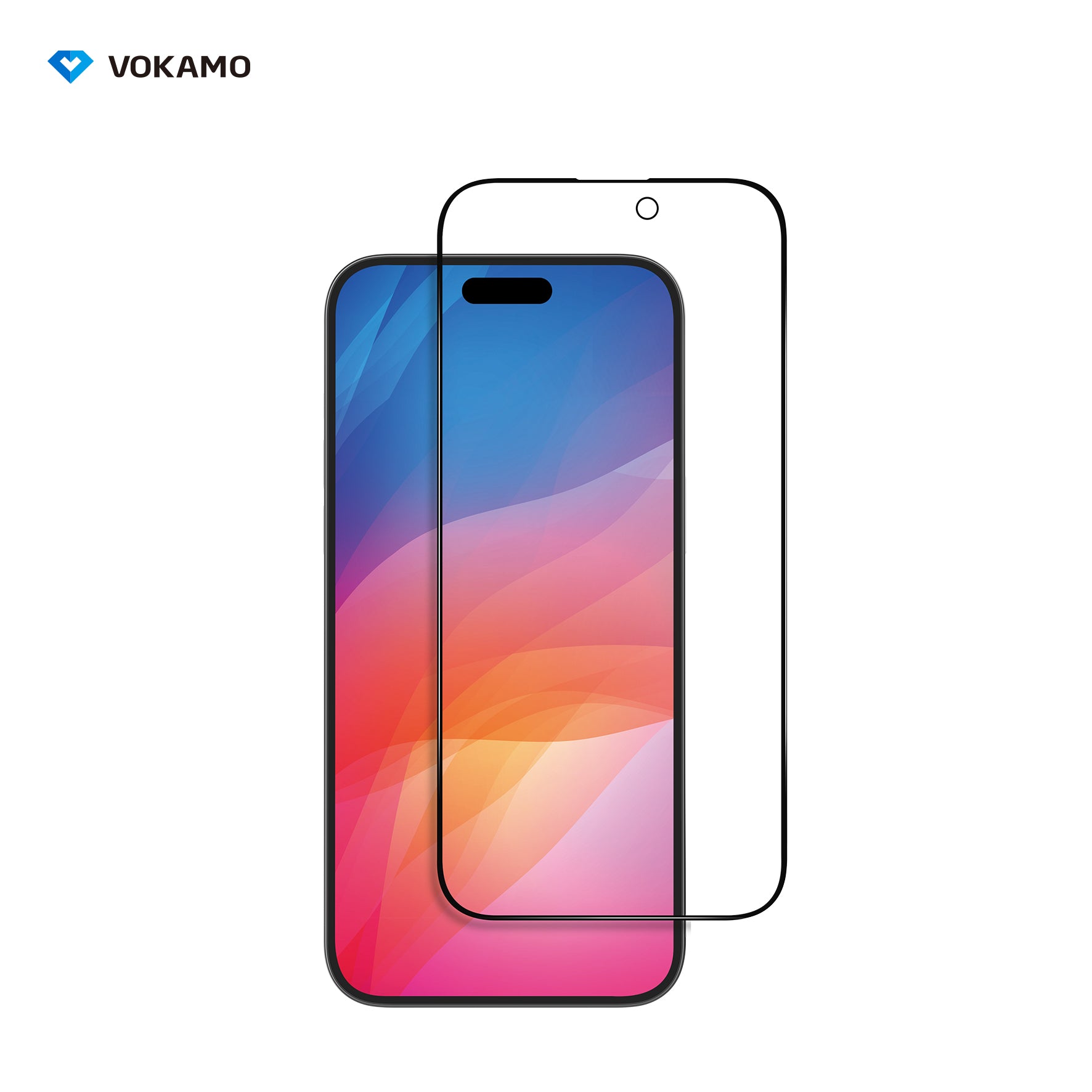 VOKAMO iPhone 15 Privacy Screen Protector for iPhone 15 Pro Max 15 Pro 15 Plus Tempered Glass - VOKAMO