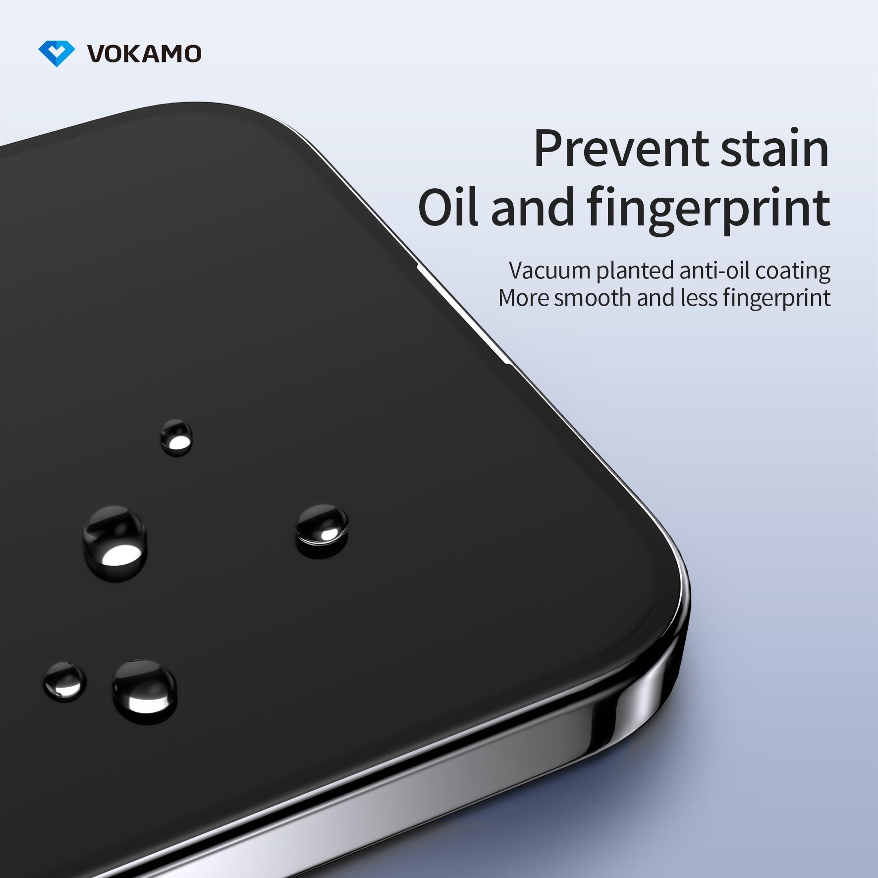 VOKAMO iPhone 15 Tempered Glass 3D Screen Protector For iPhone 15 Pro Max/15/15 Plus/15 Pro - VOKAMO