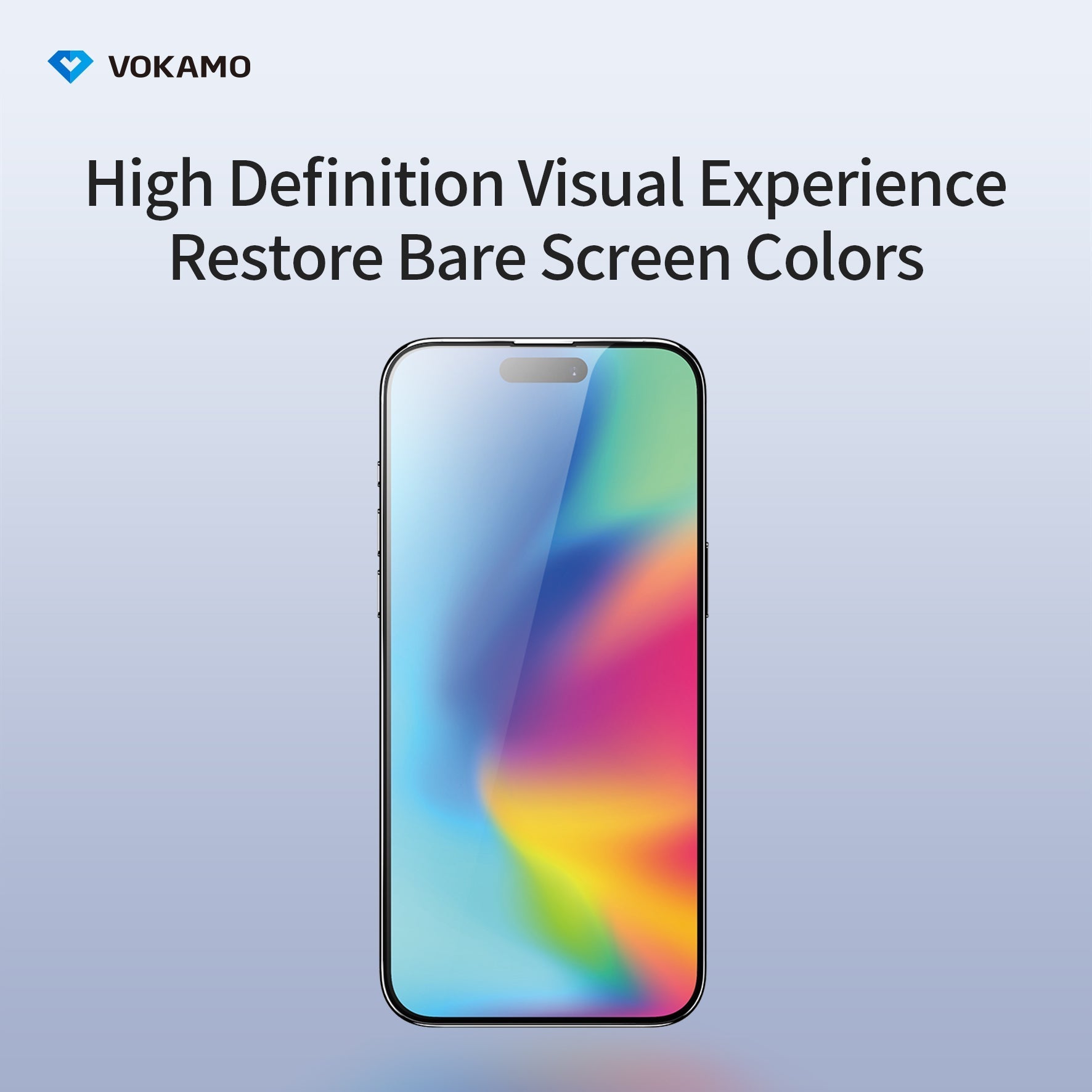 VOKAMO iPhone 15 Tempered Glass 3D Screen Protector For iPhone 15 Pro Max/15/15 Plus/15 Pro - VOKAMO