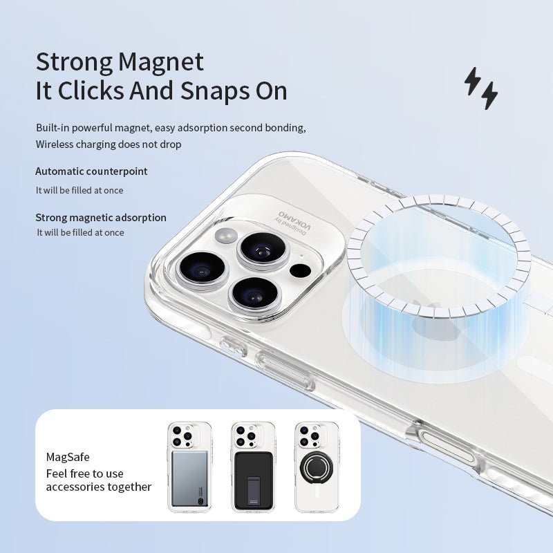 VOKAMO iPhone 16 Military Grade Protective Case Magnetic Case, iPhone Shockproof Case with MagSafe for iPhone 16 Pro Max - VOKAMO
