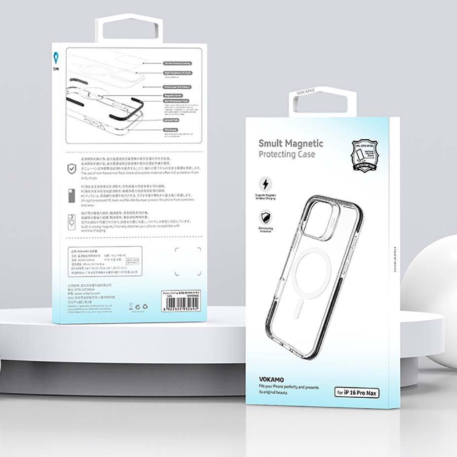 VOKAMO iPhone 16 Military Grade Protective Case Magnetic Case, iPhone Shockproof Case with MagSafe for iPhone 16 Pro Max - VOKAMO