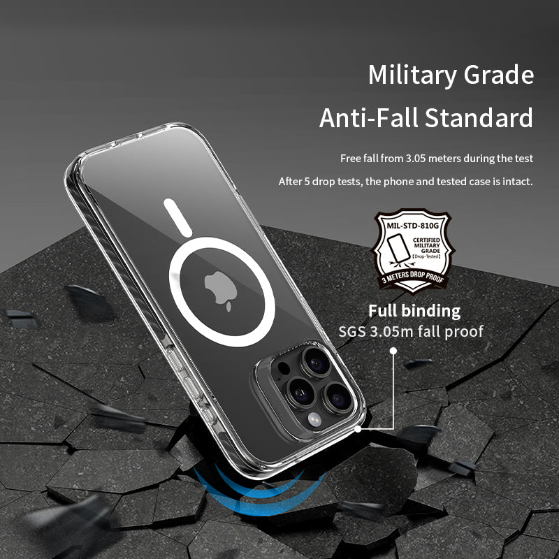 VOKAMO iPhone 16 Military Grade Protective Case Magnetic Case, iPhone Shockproof Case with MagSafe for iPhone 16 Pro Max - VOKAMO