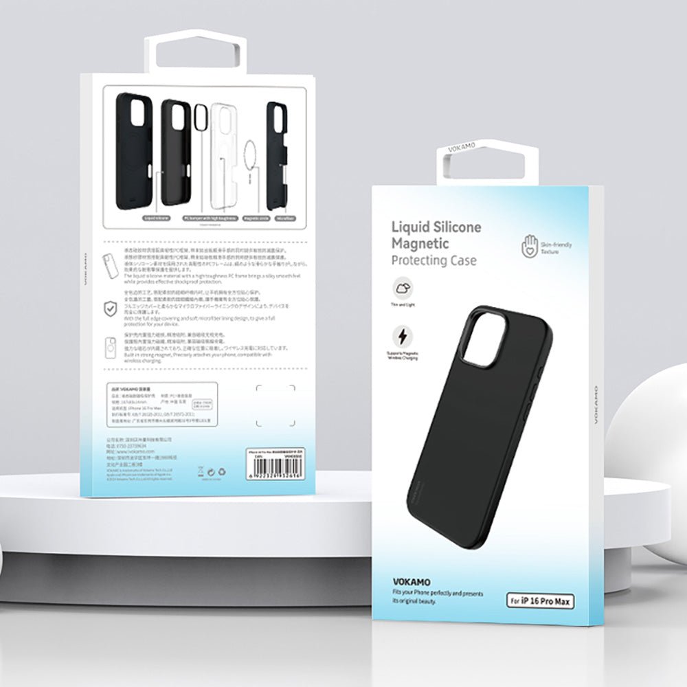 VOKAMO iPhone 16 Silicone Case with MagSafe,Soft Silicone Case for iPhone 16 Pro Max - VOKAMO
