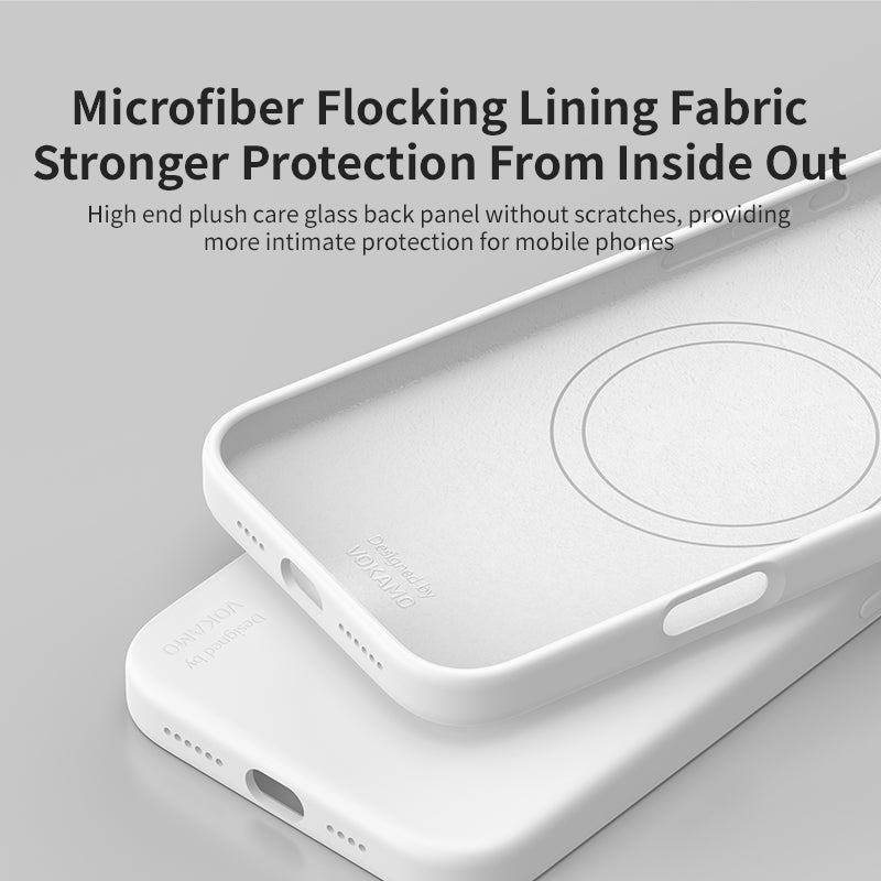 VOKAMO iPhone 16 Silicone Case with MagSafe,Soft Silicone Case for iPhone 16 Pro Max - VOKAMO