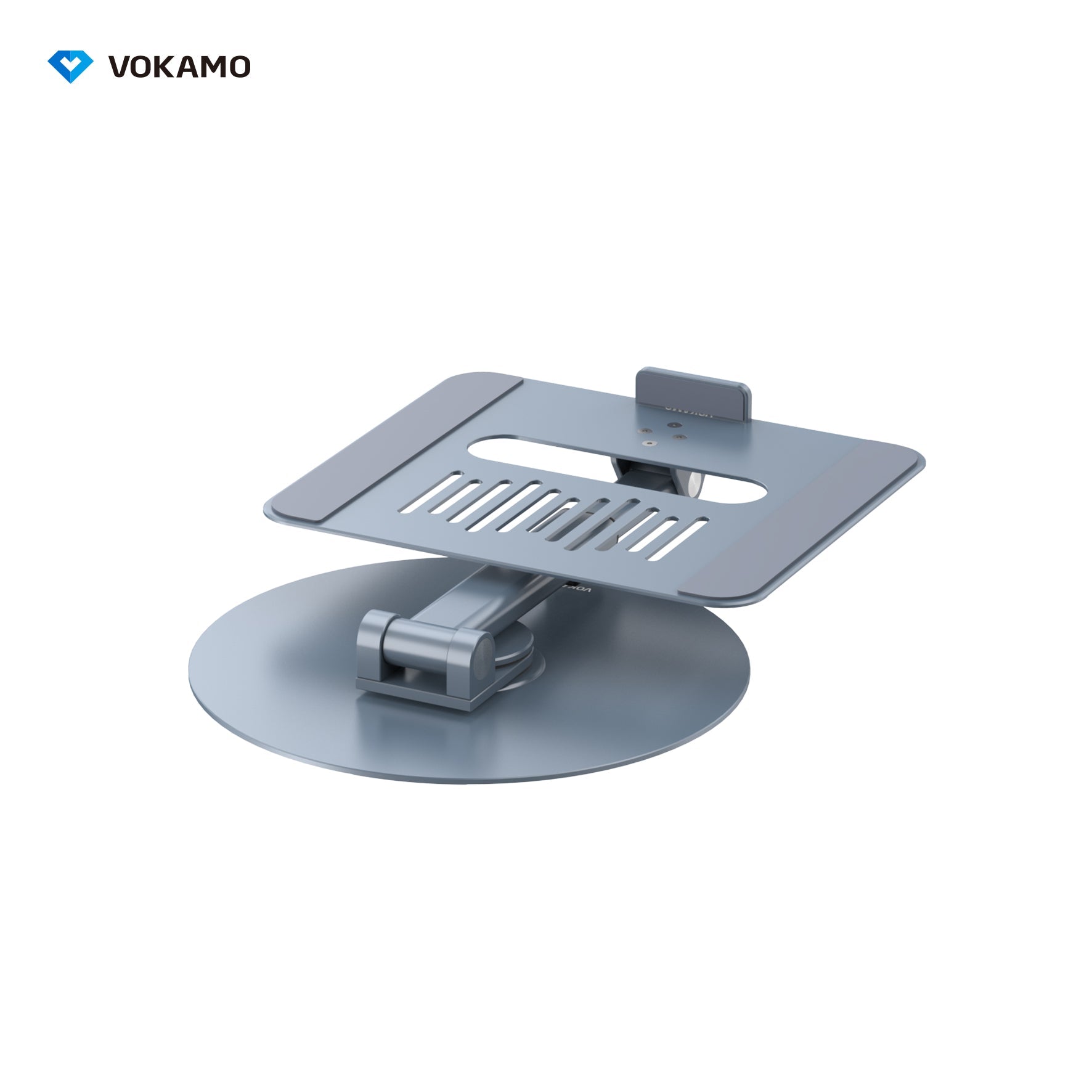VOKAMO Laptop Stand 360 Rotating Base Foldable Alloy Laptop Holder Riser - VOKAMO