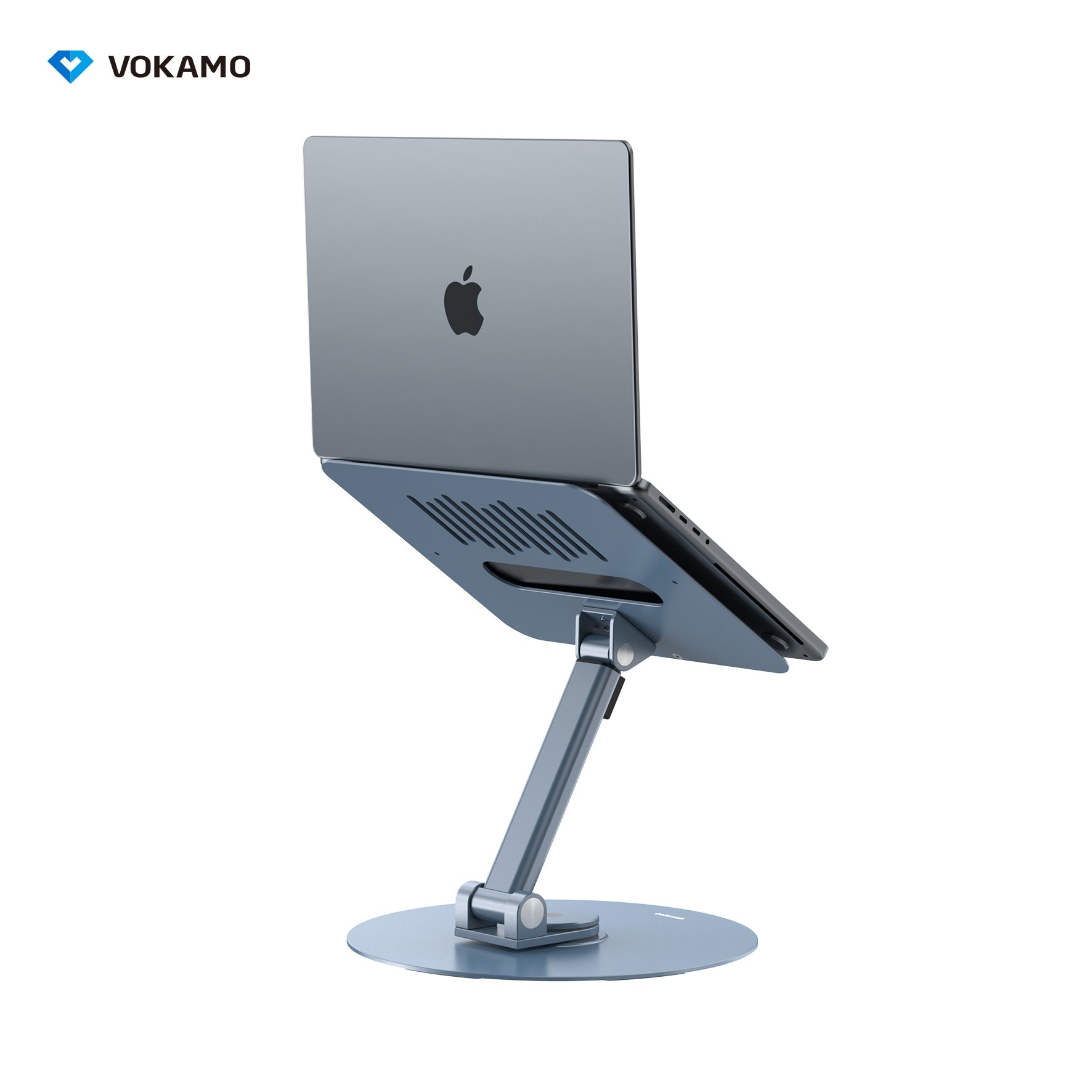 VOKAMO Laptop Stand 360 Rotating Base Foldable Alloy Laptop Holder Riser - VOKAMO