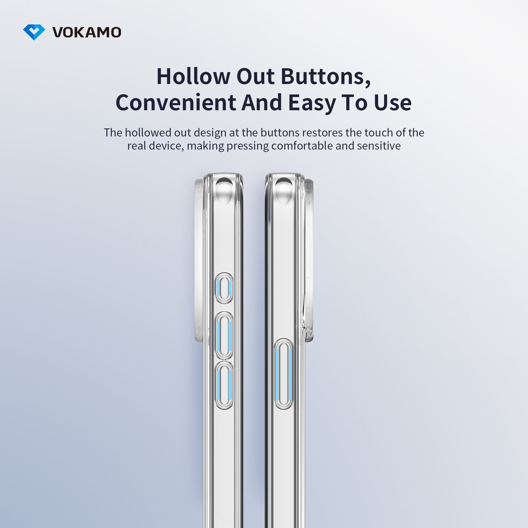 VOKAMO Magnetic iPhone 15 Case Clear With MagSafe For iPhone 15 Pro Max/15 Pro/15 Plus/15 - VOKAMO