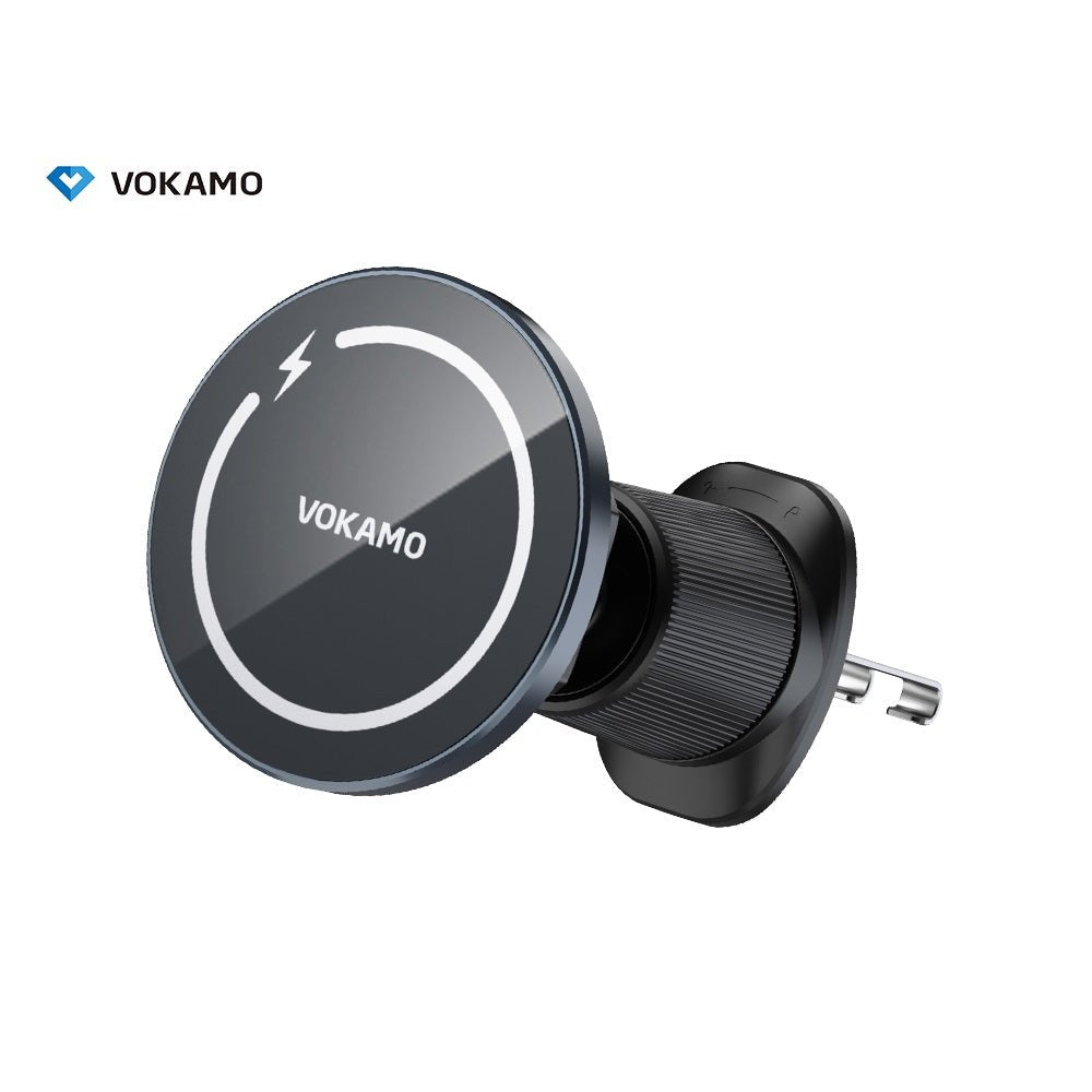 VOKAMO Magnetic Wireless Car Charger Holder 15W Fast Charger - VOKAMO