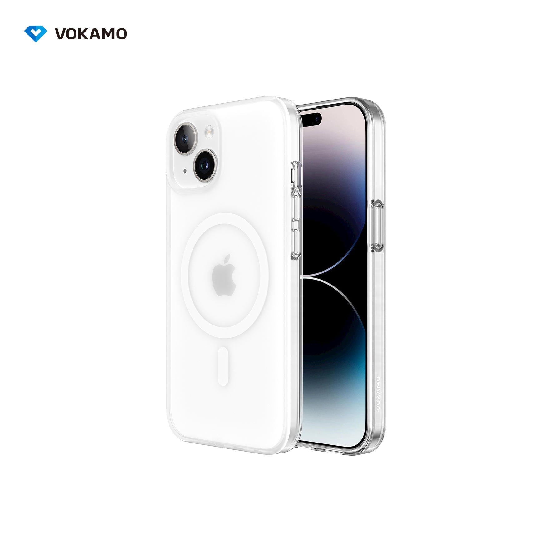 VOKAMO Matte Magnetic Case With MagSafe For iPhone 15 Pro Max 15 iPhone 15 Pro 15 Plus - VOKAMO