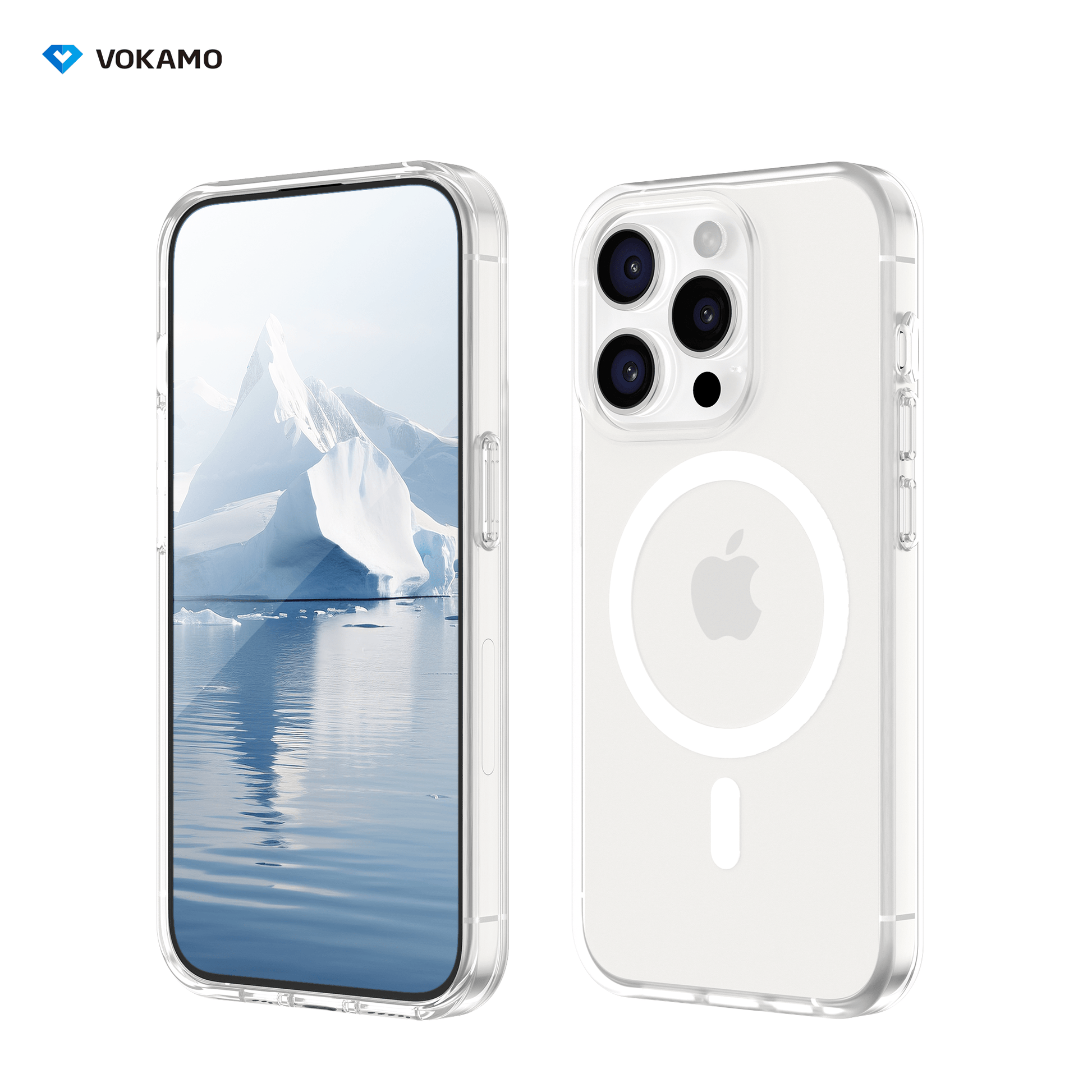 VOKAMO Matte Magnetic Case With MagSafe For iPhone 15 Pro Max 15 iPhone 15 Pro 15 Plus - VOKAMO