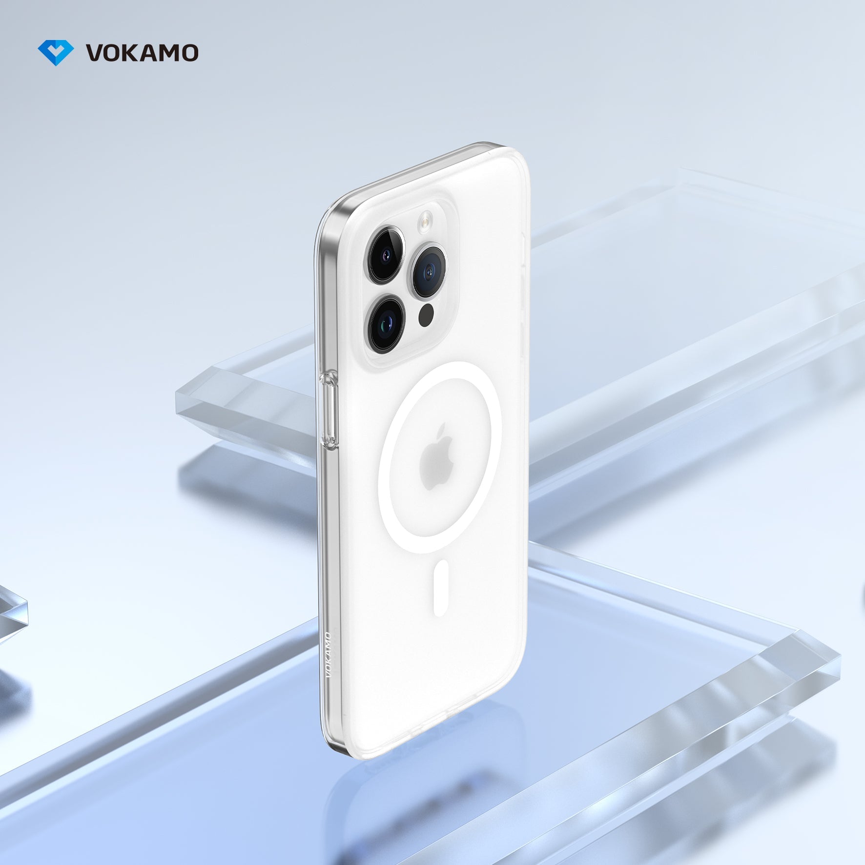 VOKAMO Matte Magnetic Case With MagSafe For iPhone 15 Pro Max 15 iPhone 15 Pro 15 Plus - VOKAMO