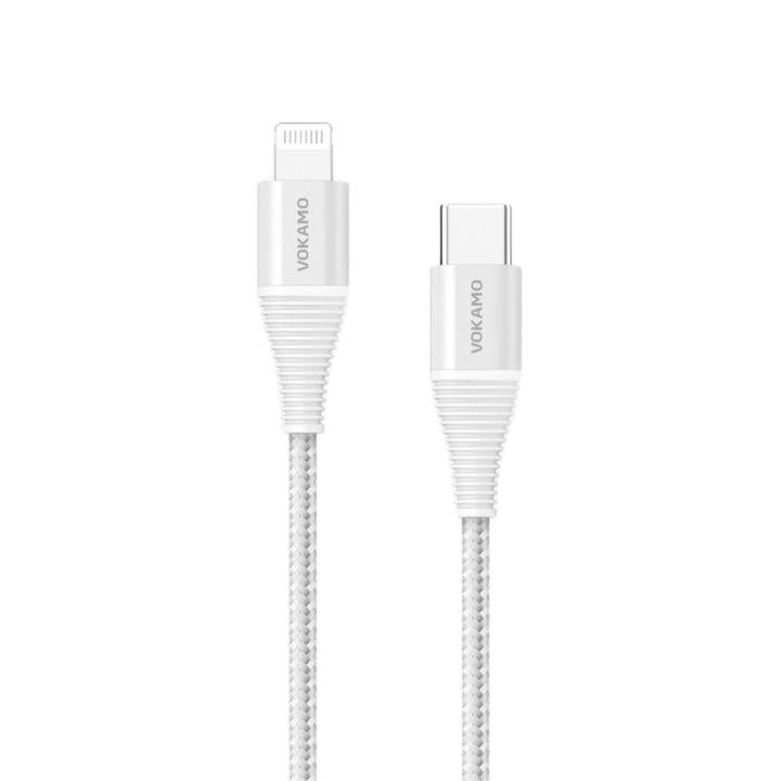VOKAMO Nylon Braided MFi Certified USB - C to Lightning Cable(1.2m/4ft) - VOKAMO