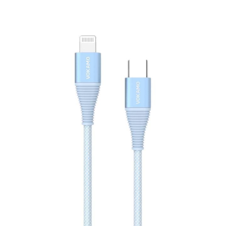 VOKAMO Nylon Braided MFi Certified USB - C to Lightning Cable(1.2m/4ft) - VOKAMO