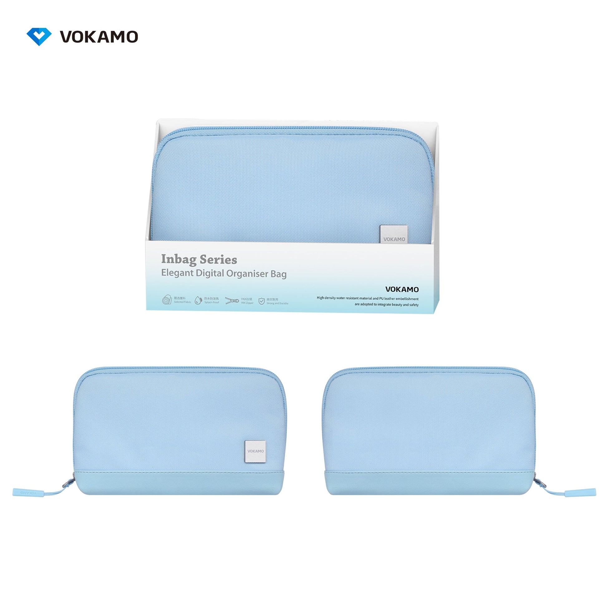 VOKAMO Portable Electronic Organizer Bag For Travel - VOKAMO