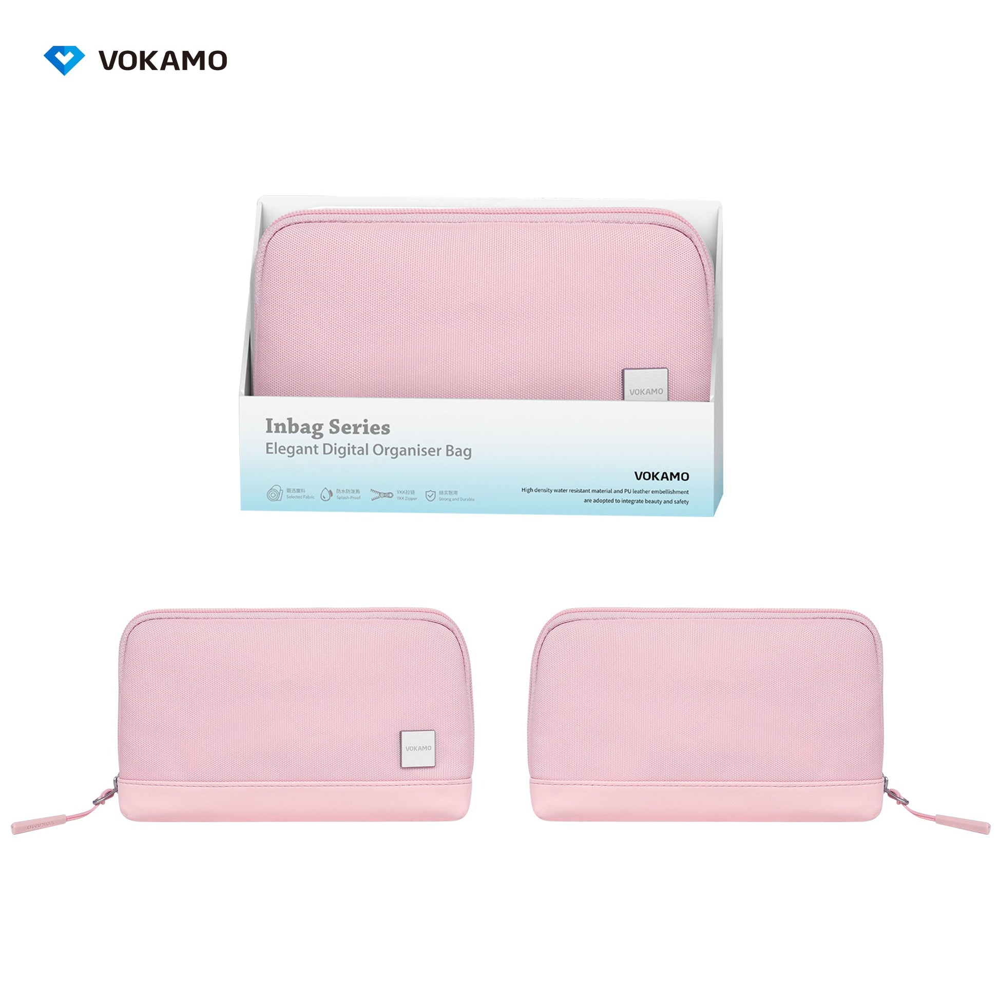 VOKAMO Portable Electronic Organizer Bag For Travel - VOKAMO