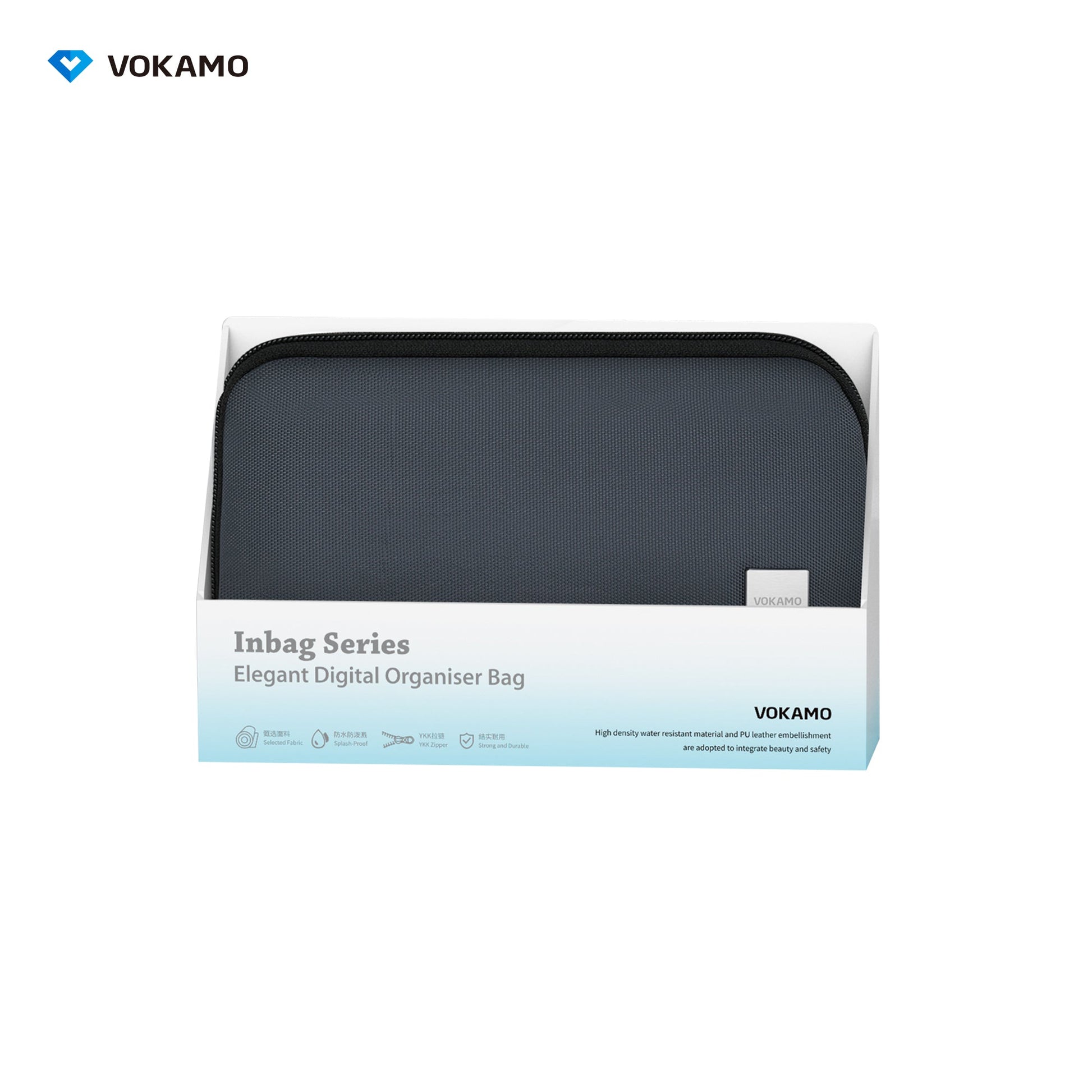 VOKAMO Portable Electronic Organizer Bag For Travel - VOKAMO