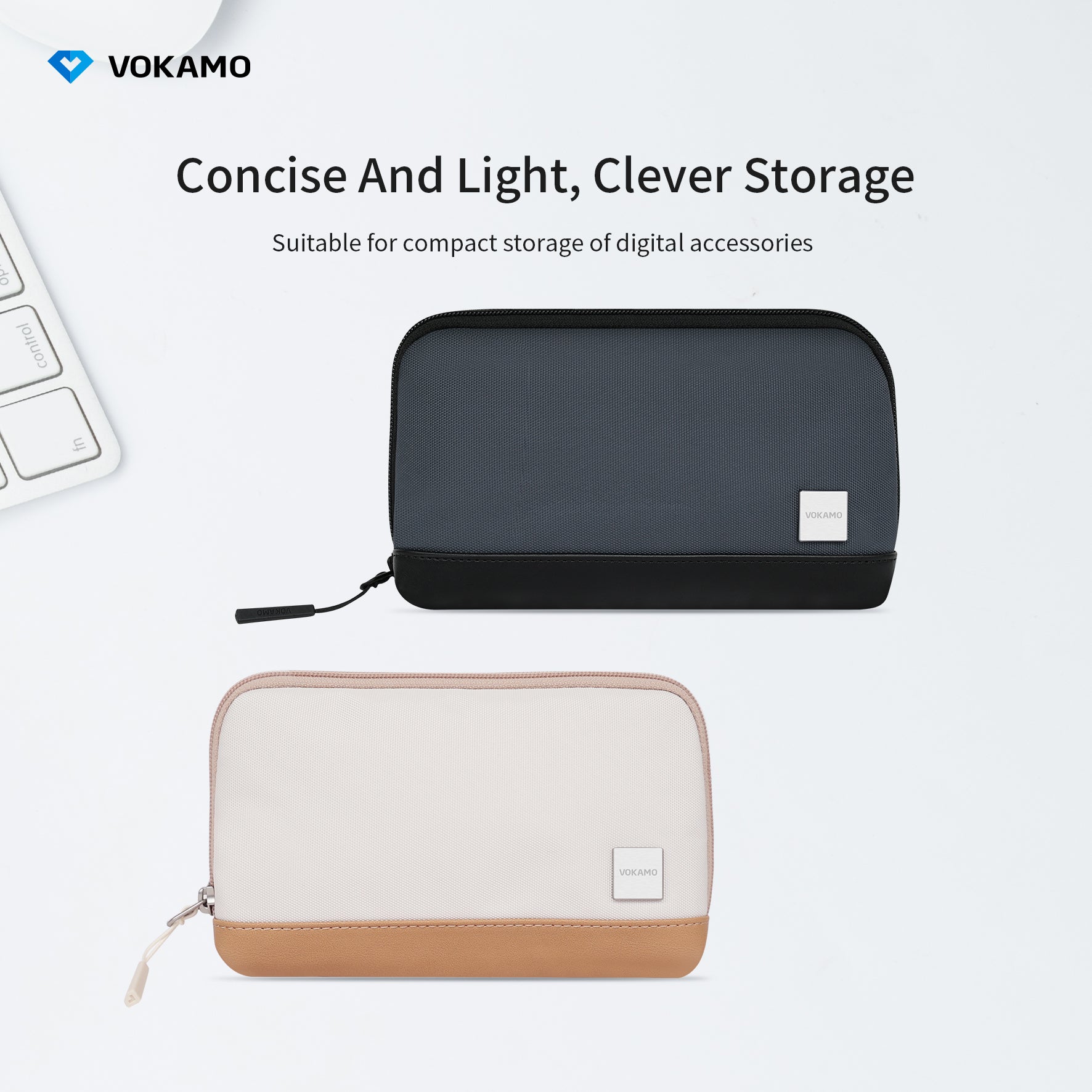 VOKAMO Portable Electronic Organizer Bag For Travel - VOKAMO