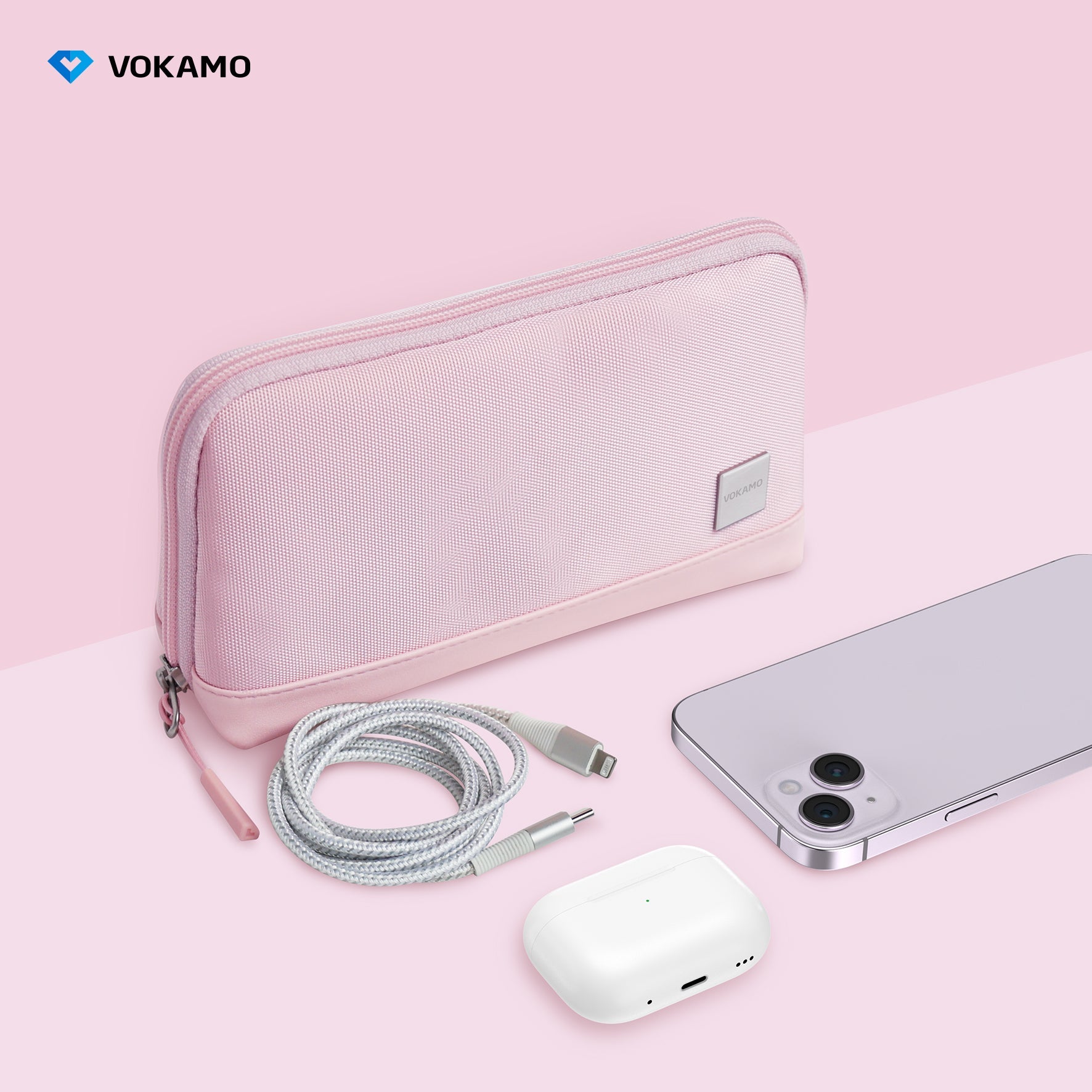 VOKAMO Portable Electronic Organizer Bag For Travel - VOKAMO