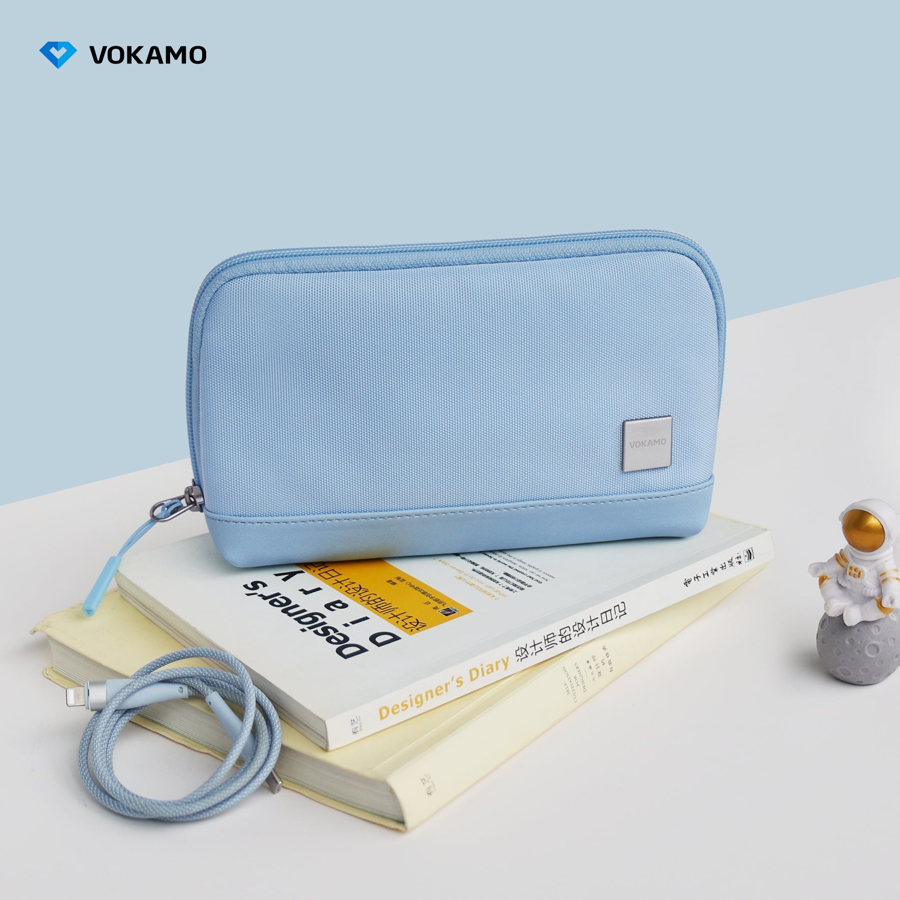 VOKAMO Portable Electronic Organizer Bag For Travel - VOKAMO