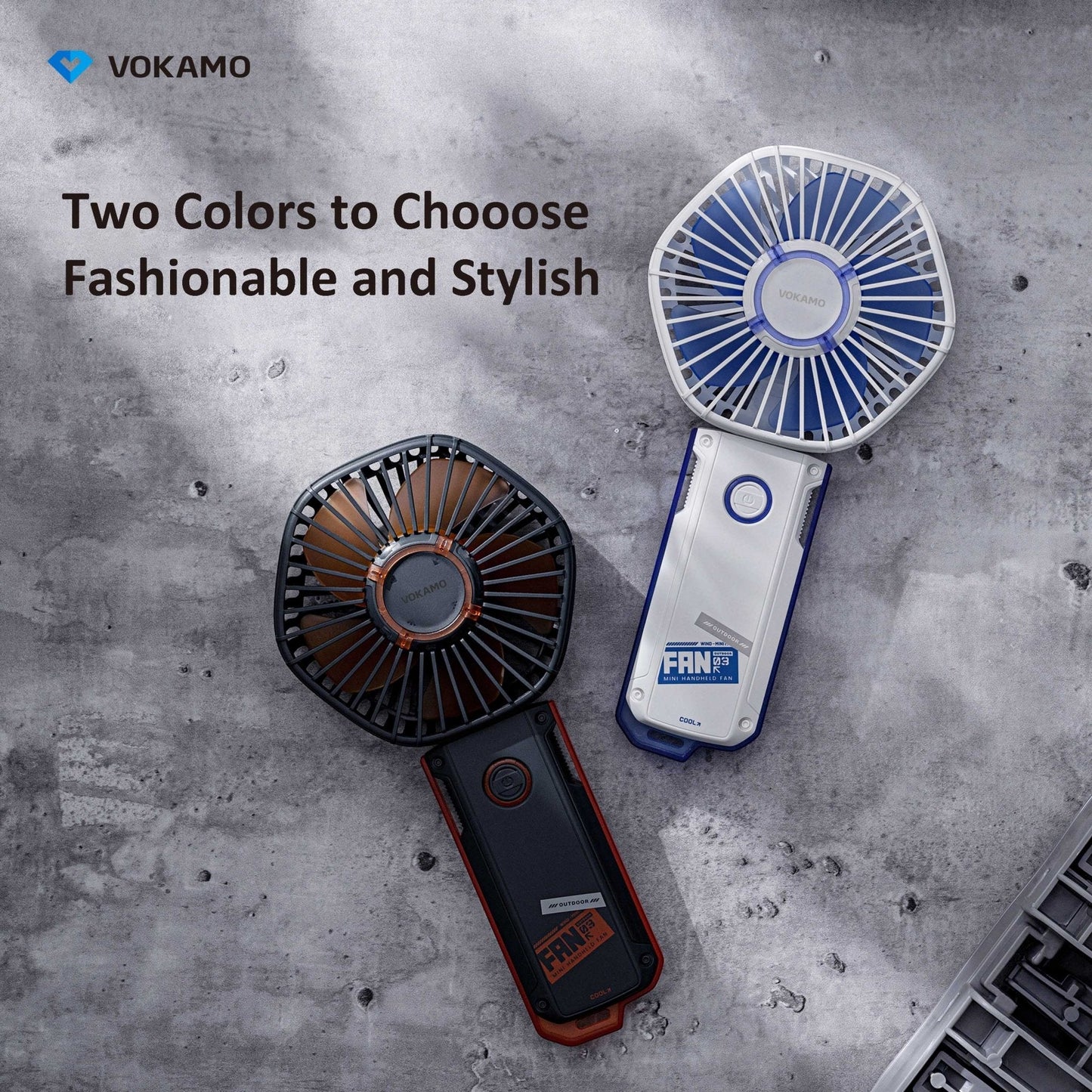 Vokamo Portable Fan Rechargable Mini Fan - VOKAMO