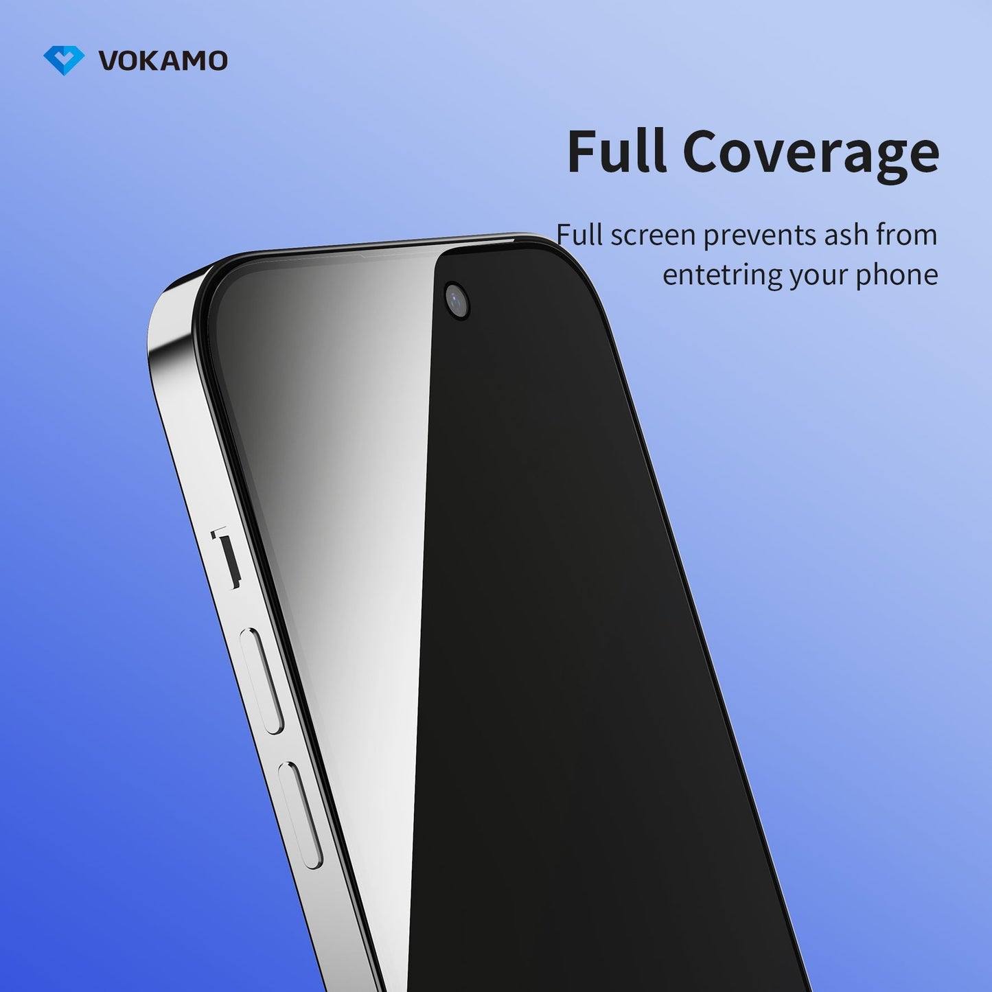 VOKAMO Privacy Screen Protector for iPhone 14 Pro Max/14 Plus/14 Pro/14 Privcy Guard Tempered Glass - VOKAMO