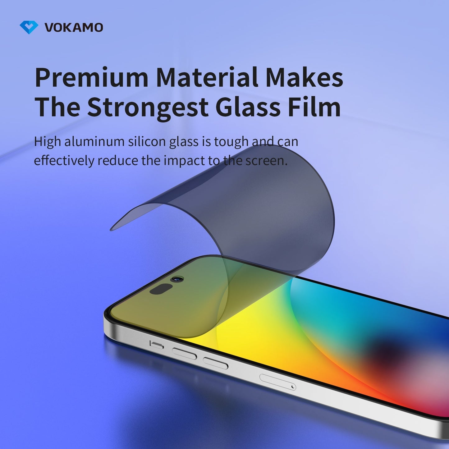 VOKAMO Privacy Screen Protector for iPhone 14 Pro Max/14 Plus/14 Pro/14 Privcy Guard Tempered Glass - VOKAMO