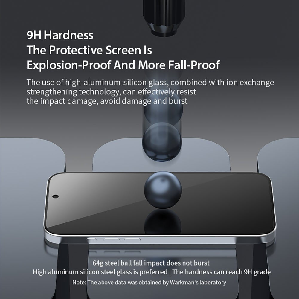 VOKAMO Privacy Screen Protector for iPhone 16 Anti Spy Tempered Glass for Apple iPhone 16 Pro Max - VOKAMO