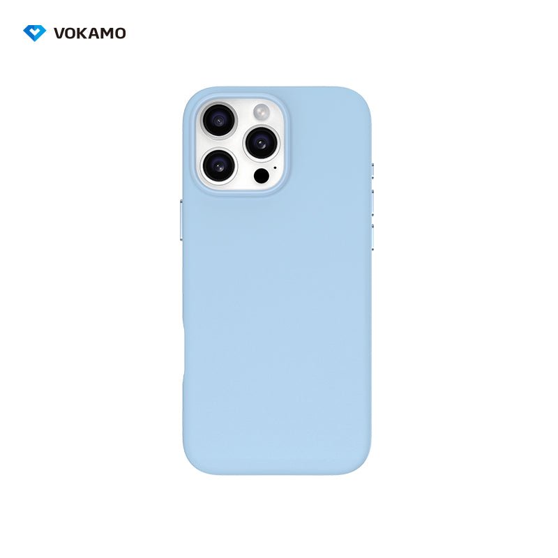 VOKAMO PU Leather Magnetic Case for iPhone 16 for iPhone 16 Pro Max Luxury Magnet Case for Magnet Wireless Charging Phone Case - VOKAMO