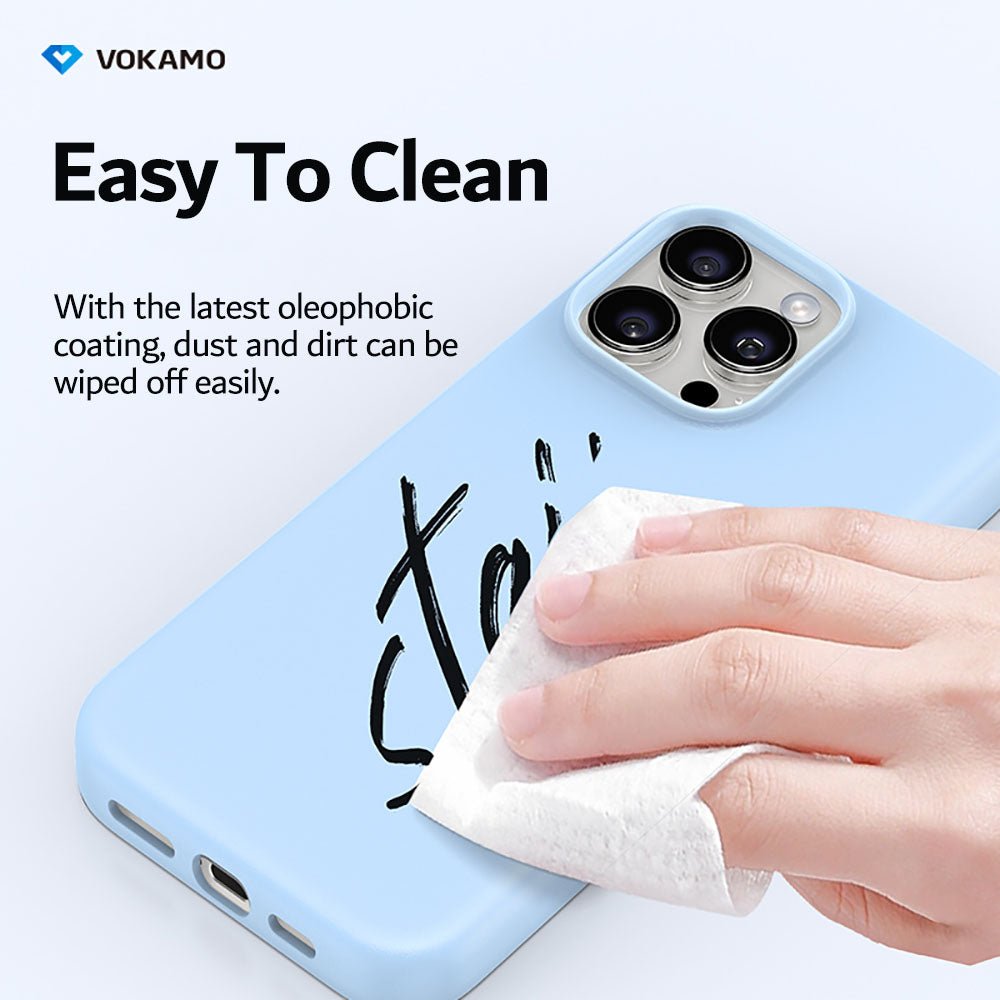 VOKAMO PU Leather Magnetic Case for iPhone 16 for iPhone 16 Pro Max Luxury Magnet Case for Magnet Wireless Charging Phone Case - VOKAMO