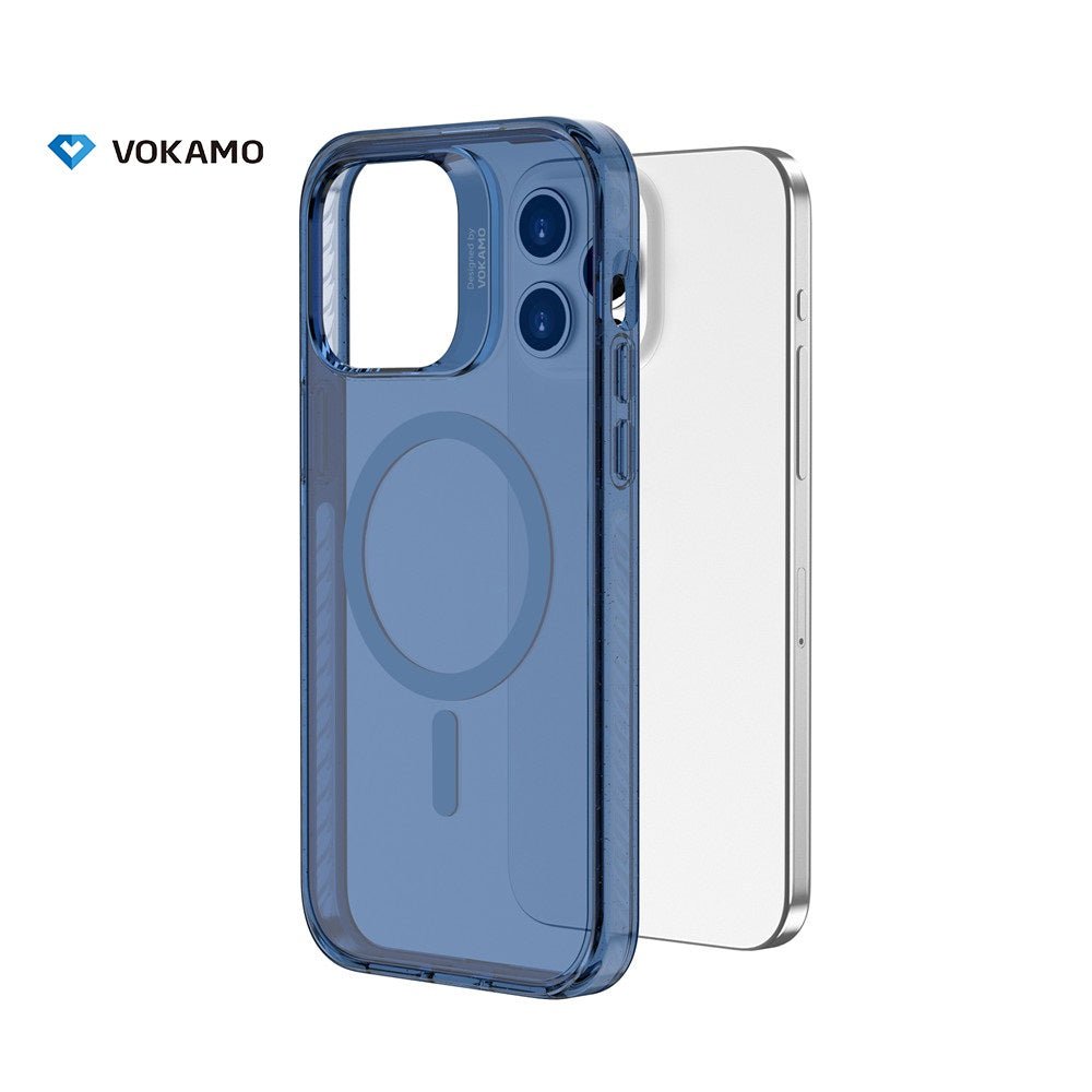 VOKAMO Shockproof iPhone 15 Case Magnetic Clear Case with MagSafe for iPhone 15 Pro Max/15 Plus/15/15 Pro - VOKAMO