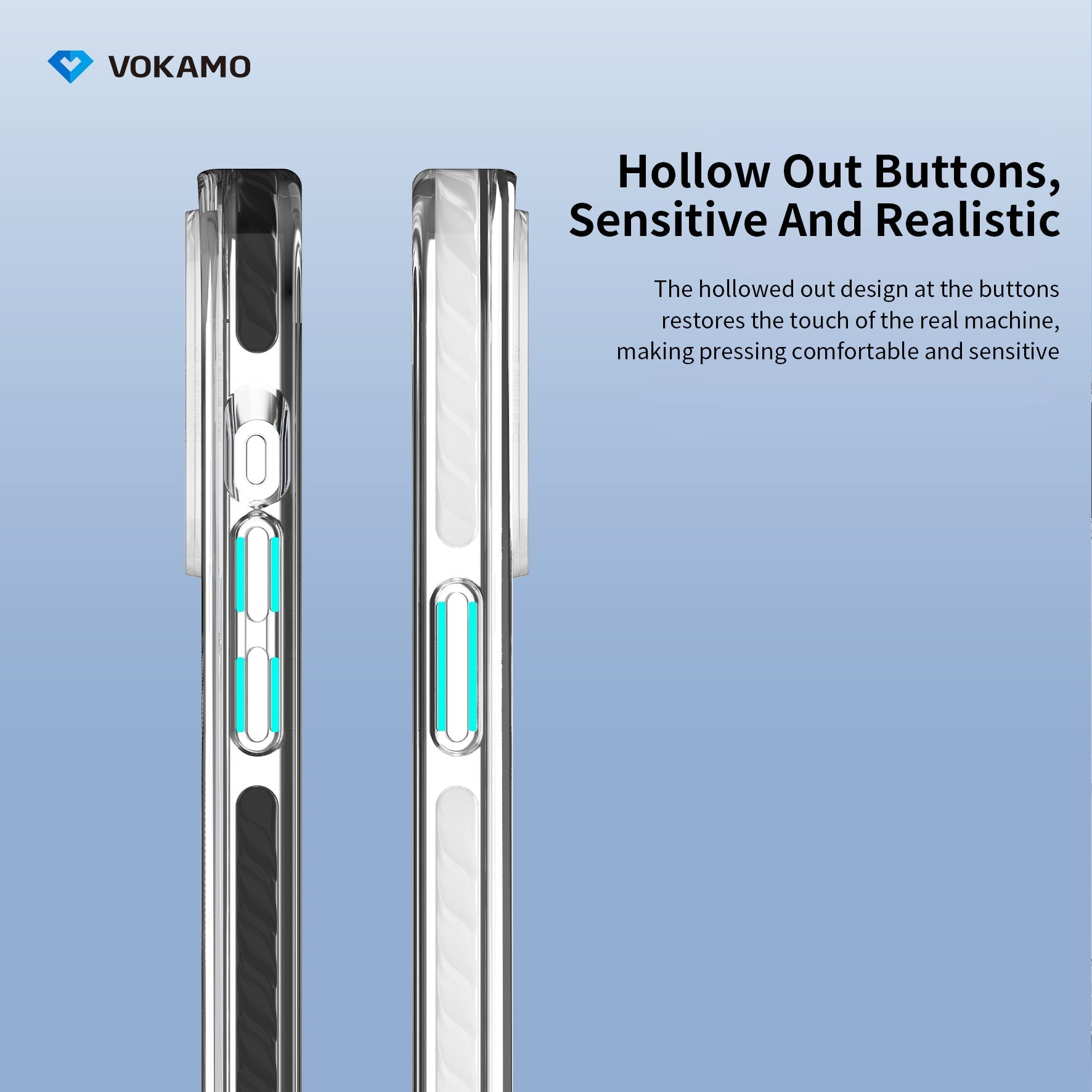 VOKAMO Shockproof iPhone 15 Case Magnetic Clear Case with MagSafe for iPhone 15 Pro Max/15 Plus/15/15 Pro - VOKAMO